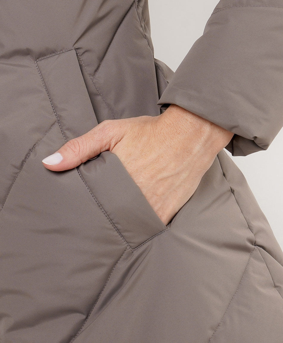 Parka mujer costura diagonal