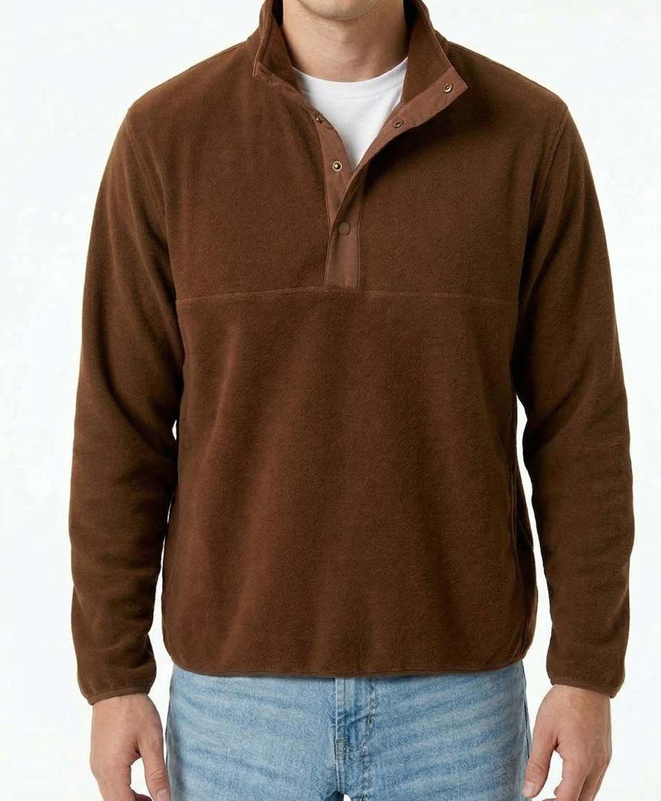 Poler&oacute;n hombre polar con botones