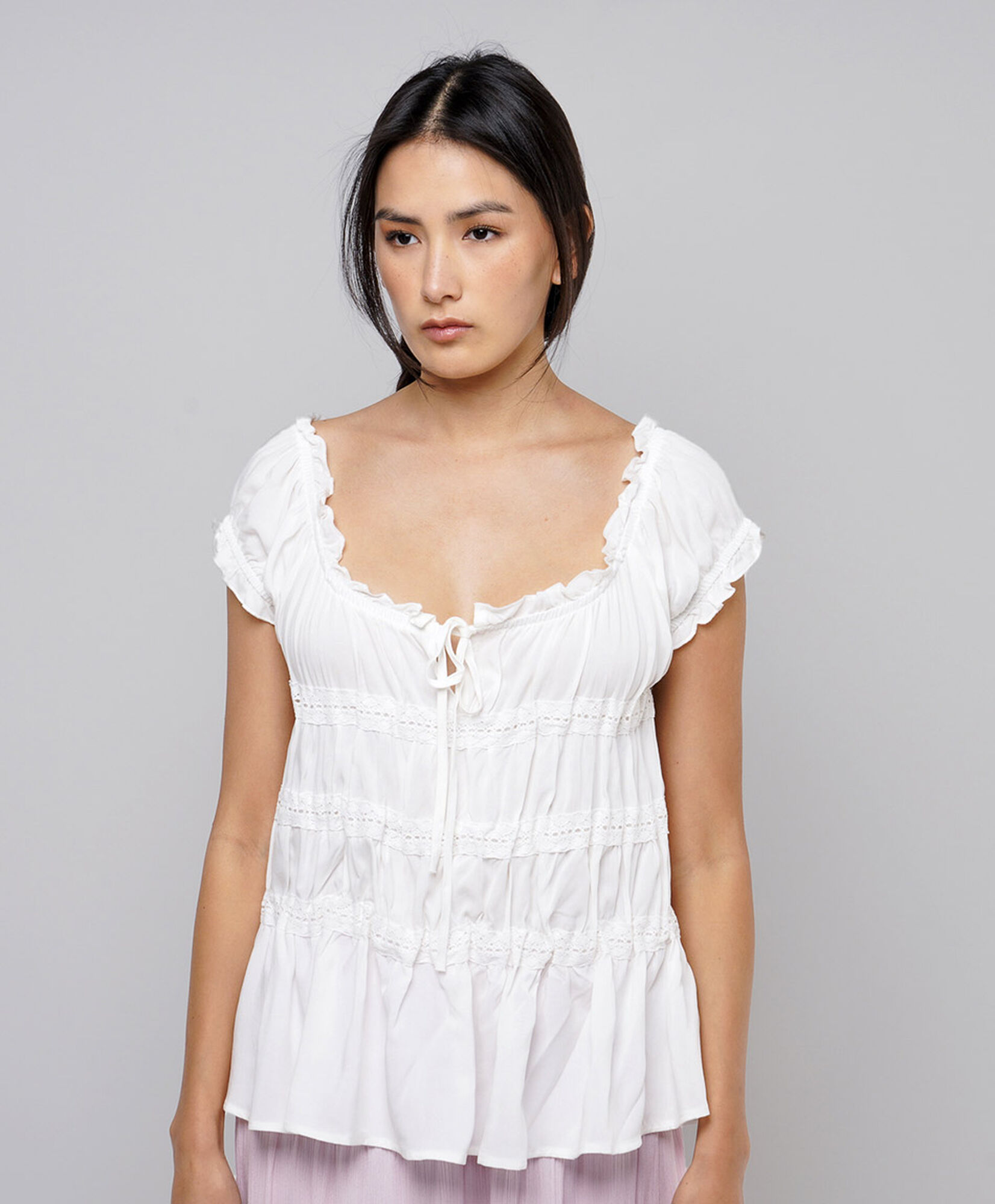 Blusa mujer romántica pisos Blusa mujer romántica pisos