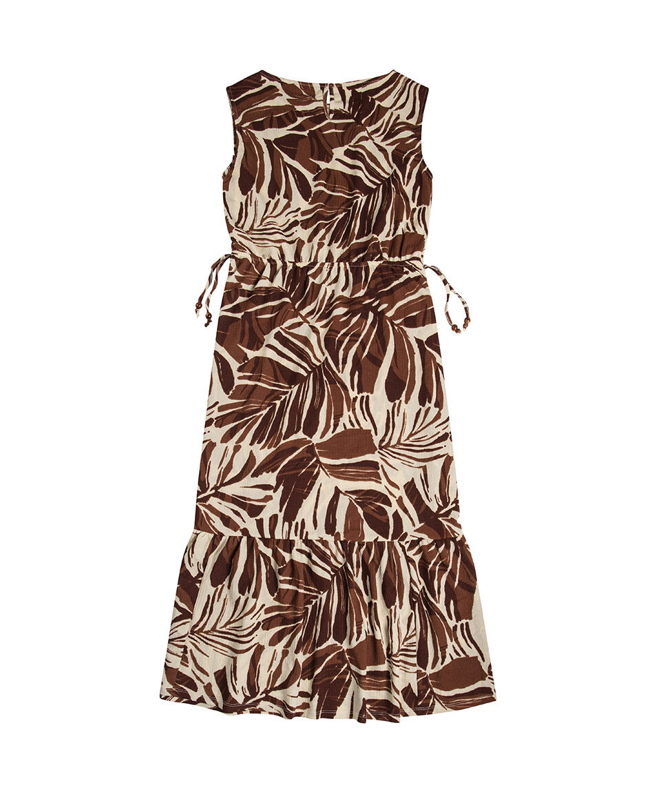 Vestido mujer hojas