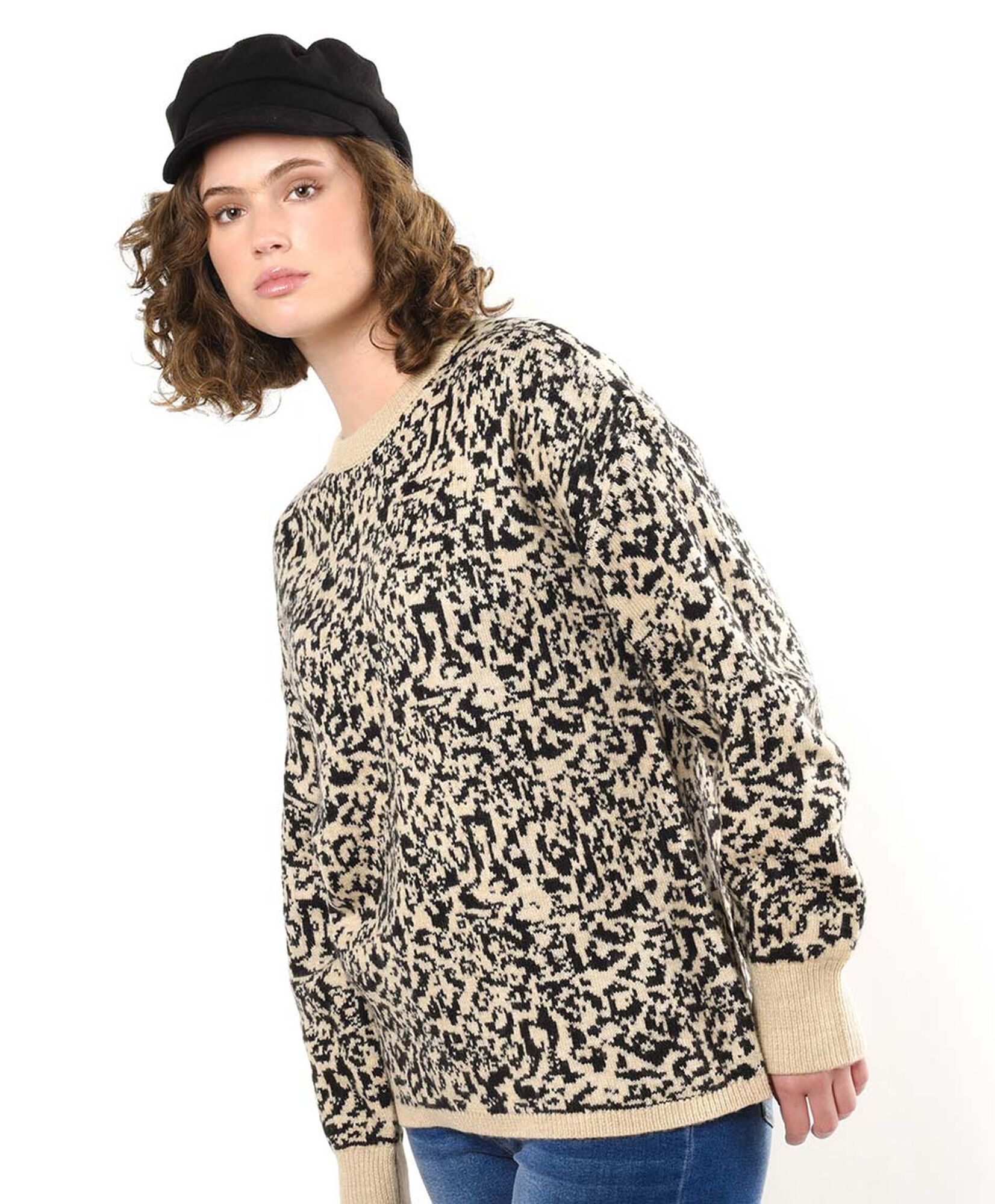 Sweater mujer animal print leopardo Sweater mujer animal print leopardo