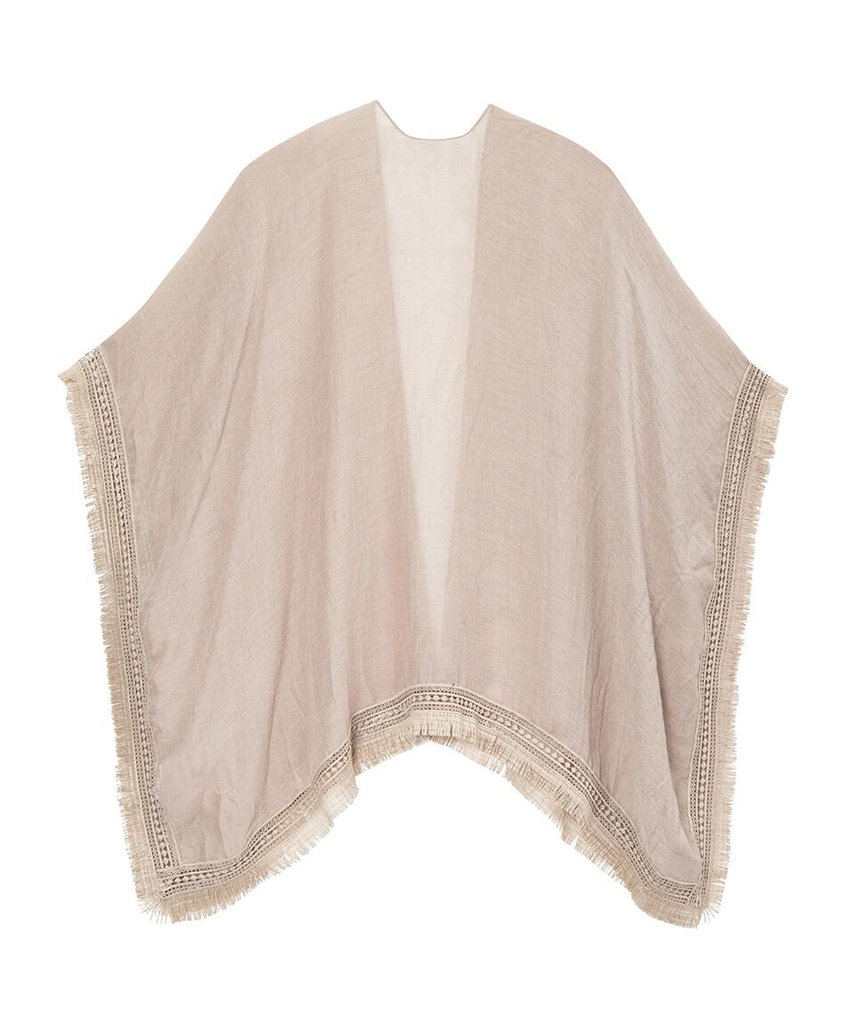 Pareo mujer liso beige