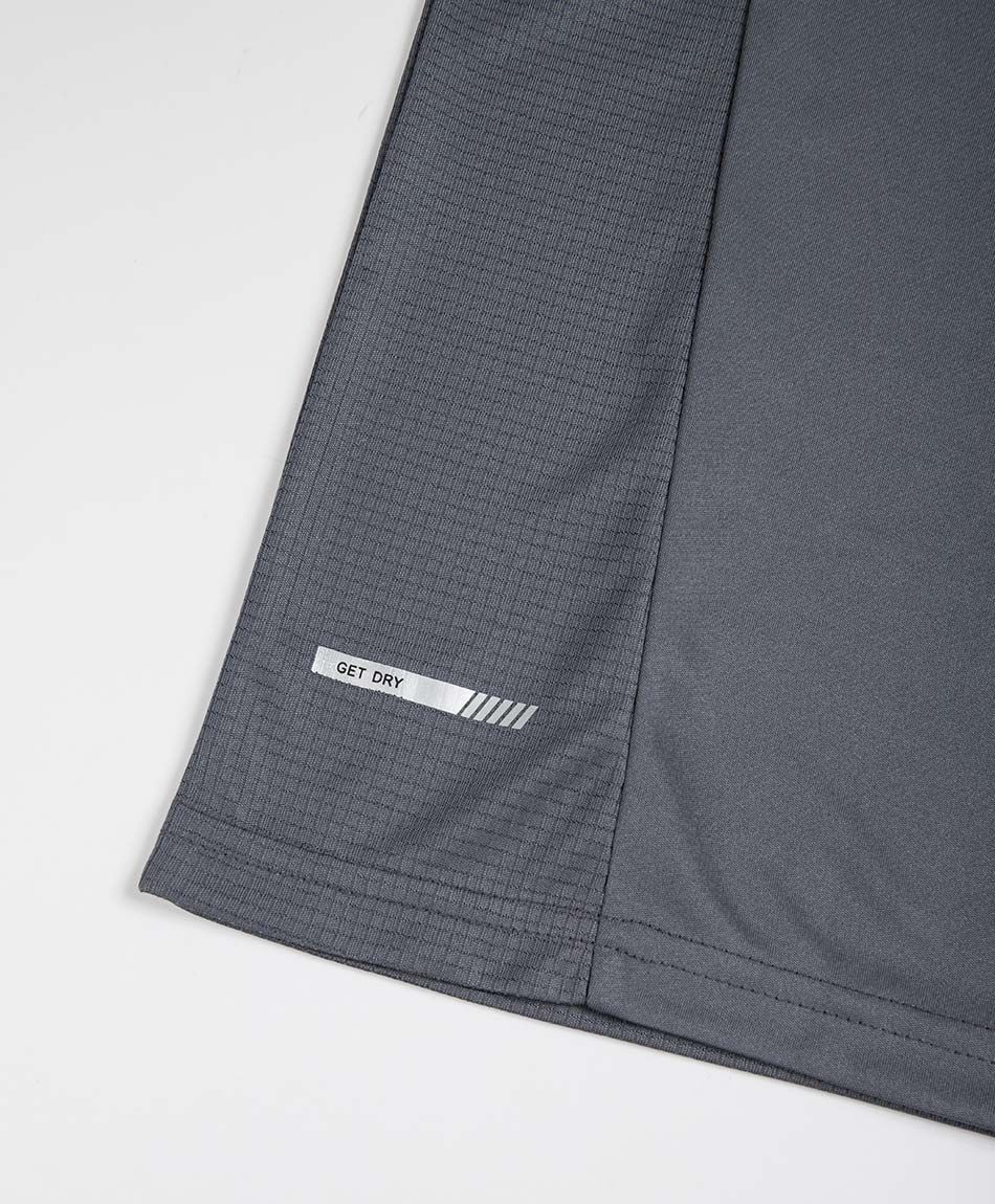 Polera deportiva hombre sin mangas gris