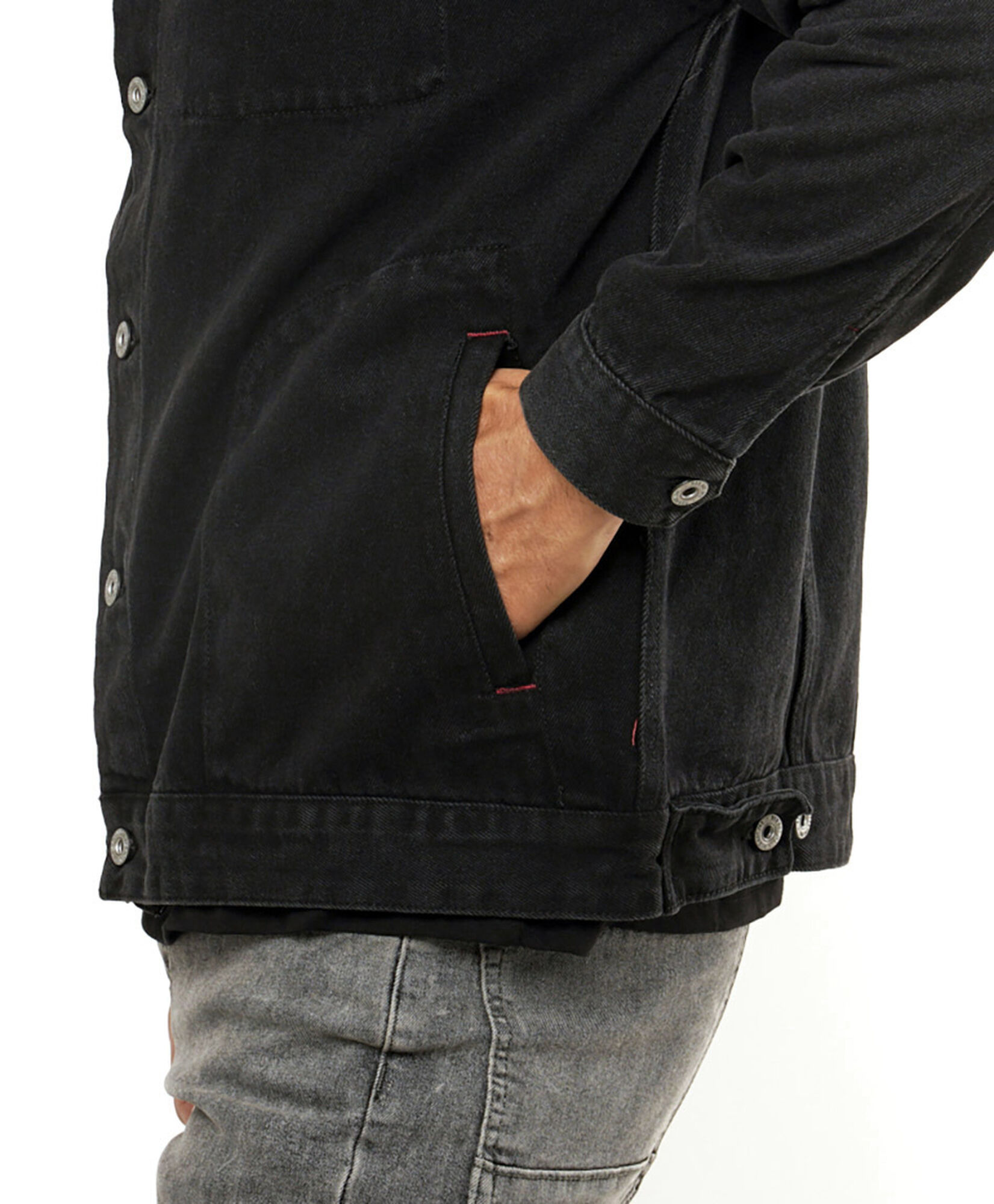 Chaqueta hombre black denim Chaqueta hombre black denim