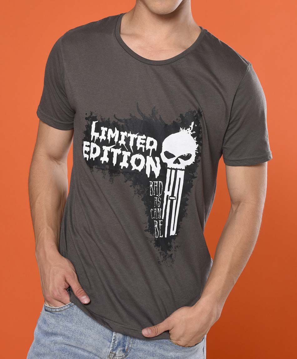Polera manga corta cuello redondo