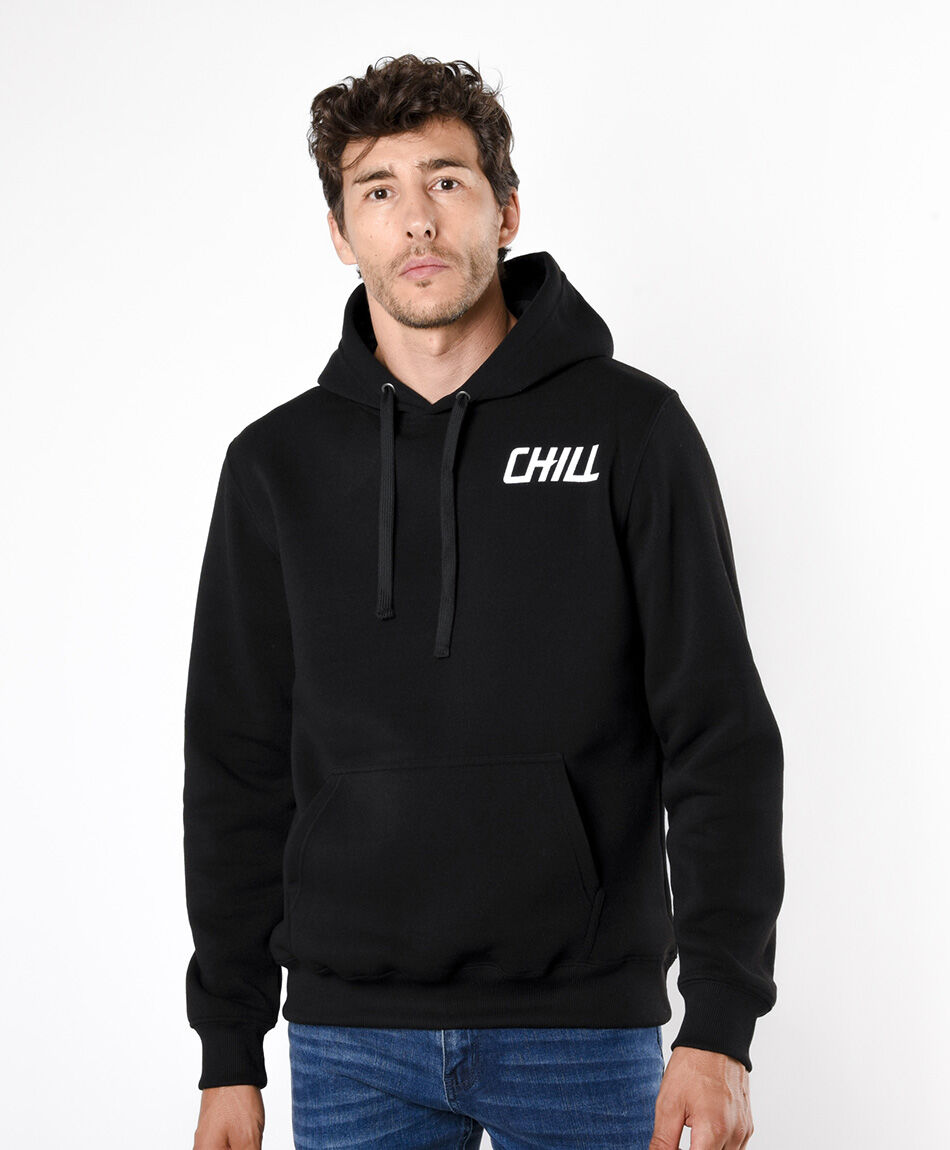 Polerón hombre doble estampado