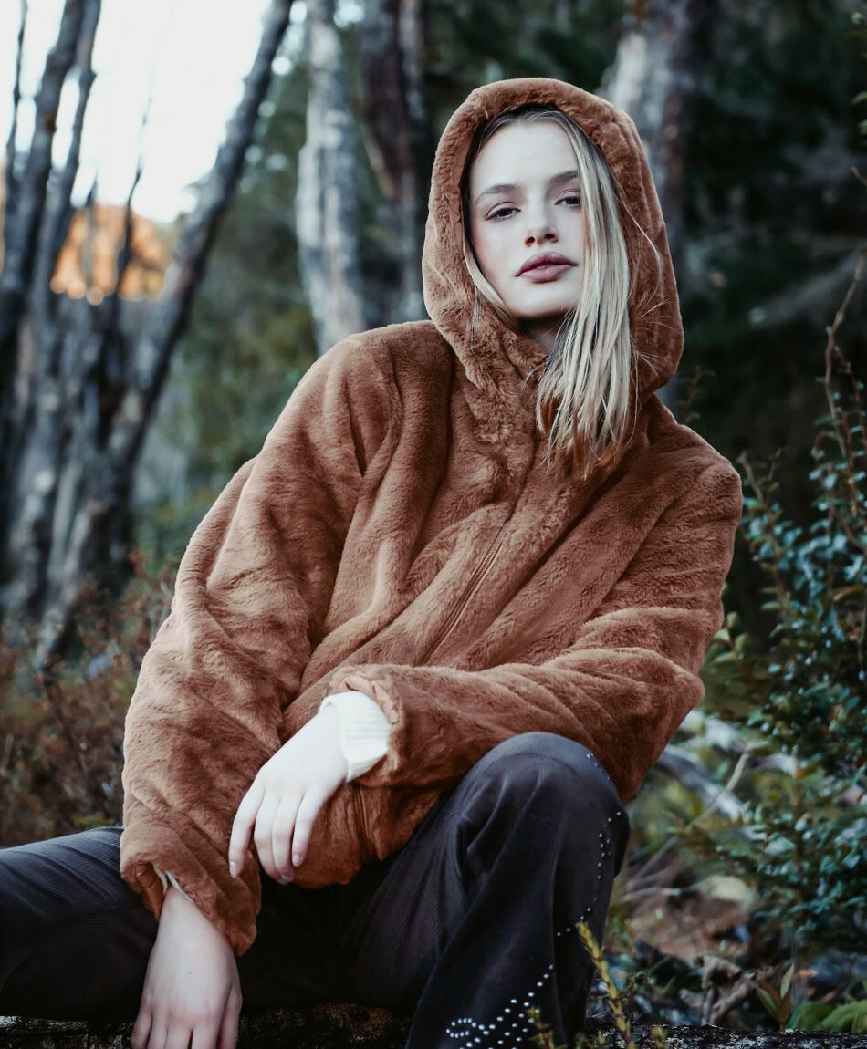 Parka mujer reversible interior abrigado