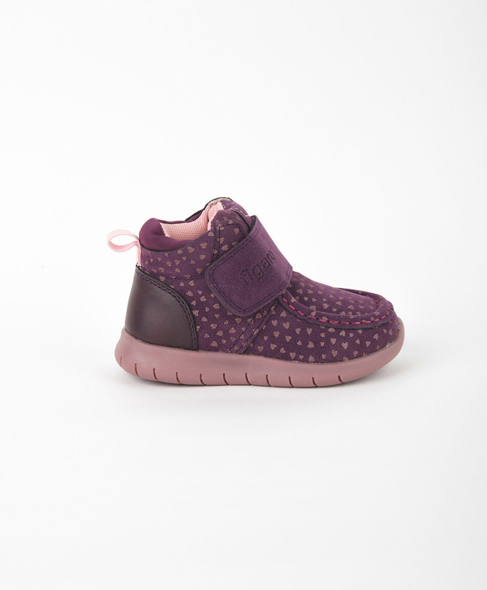 Bot&iacute;n infantil velcro corazones
