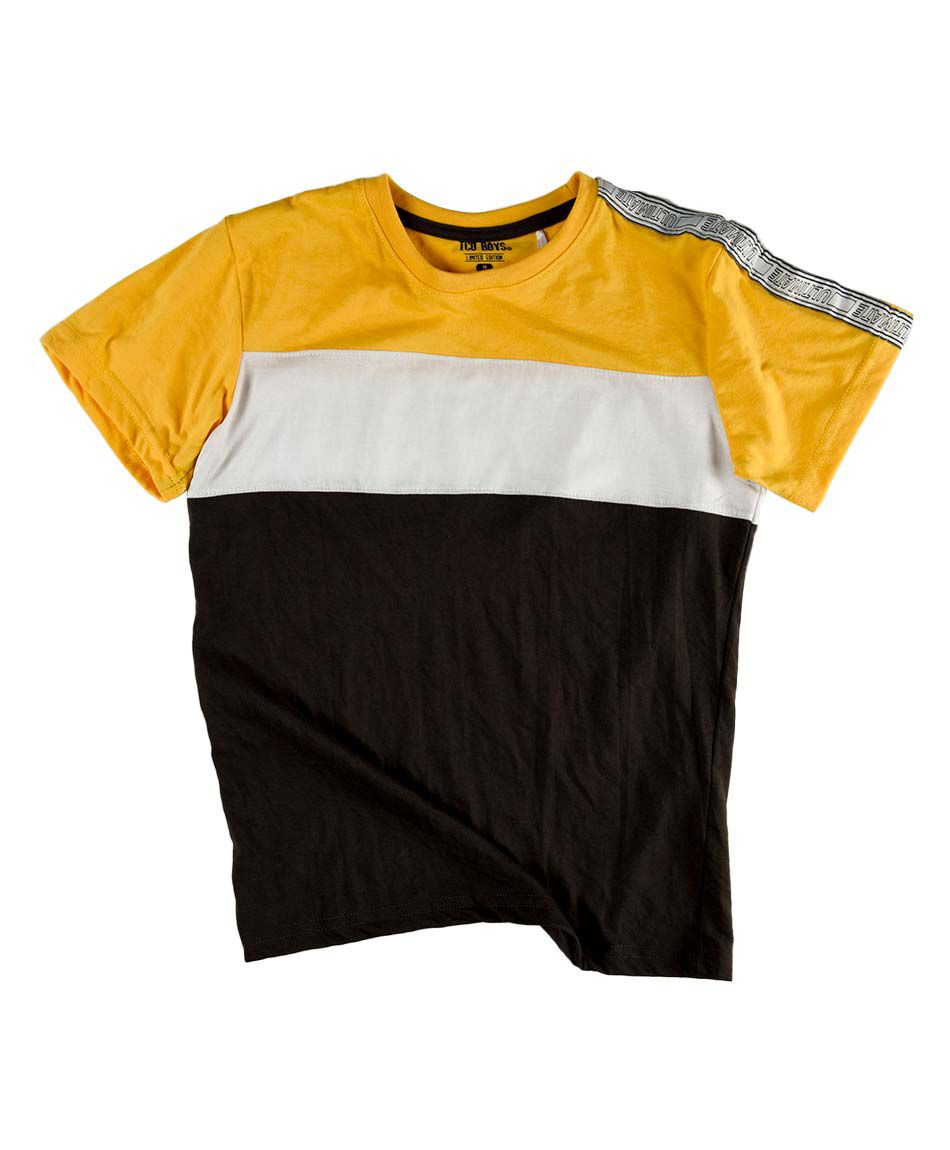 Polera manga corta cuello redondo