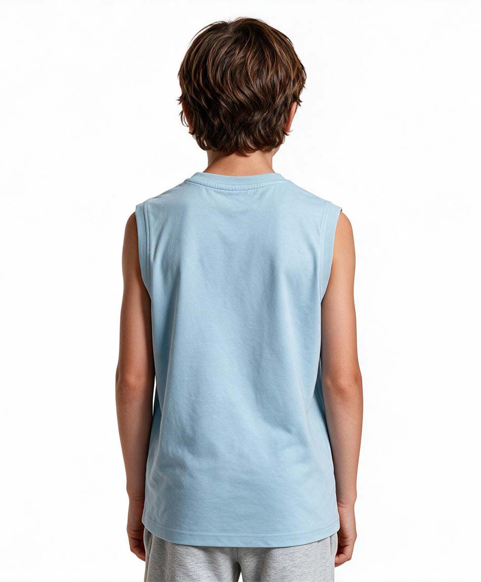 Polera ni&ntilde;o sin mangas basketball