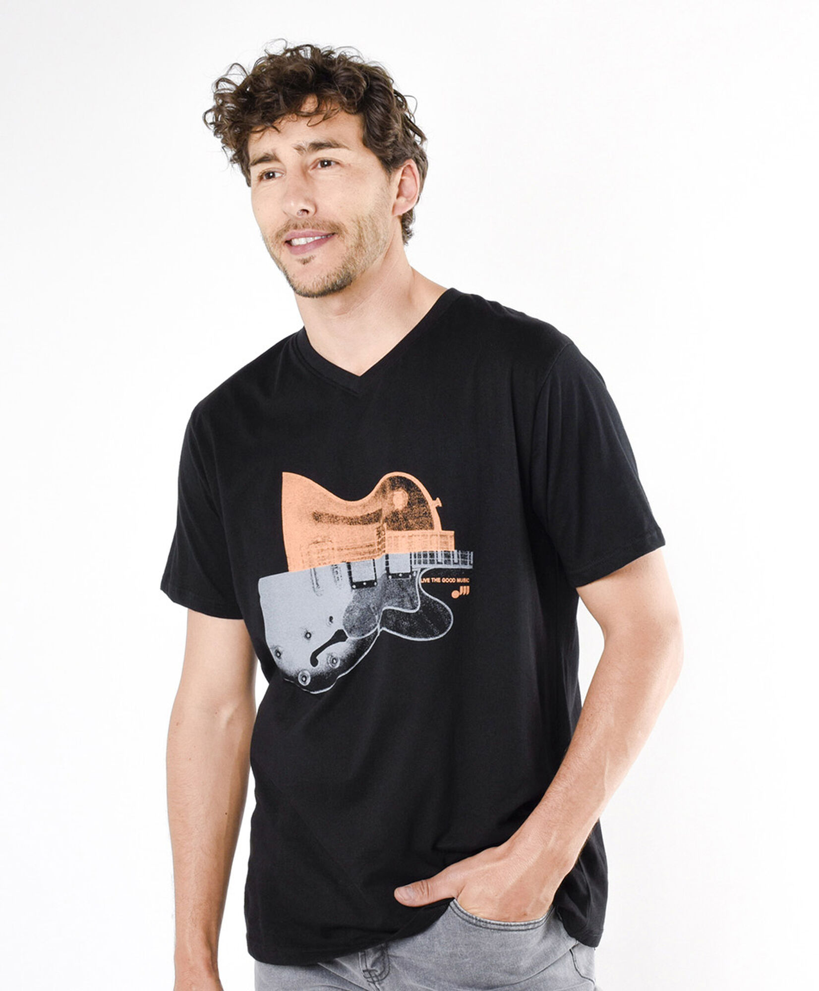 Polera hombre guitarra Polera hombre guitarra