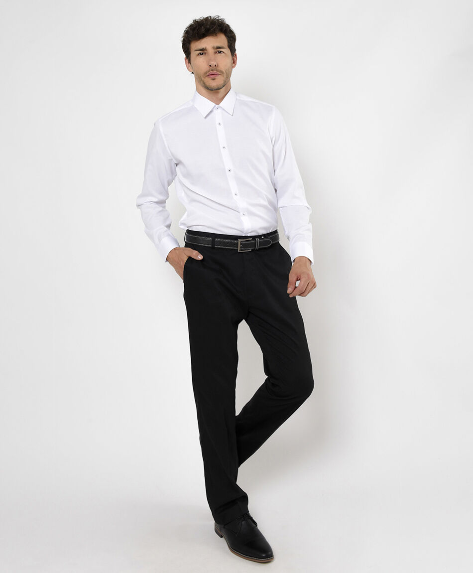 Camisa hombre cl&aacute;sica l&iacute;neas