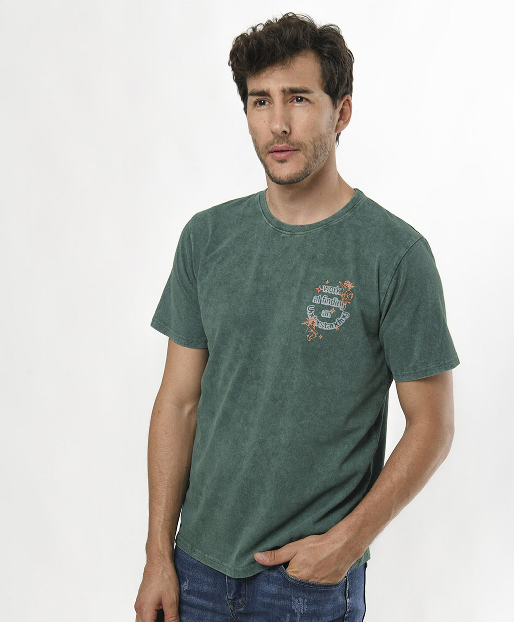 Polera hombre estampado frases Polera hombre estampado frases