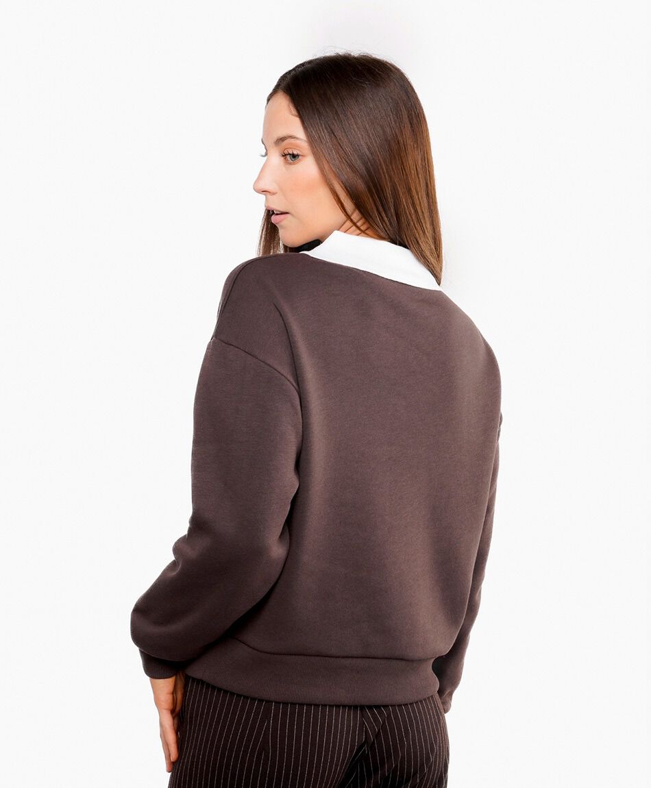 Poler&oacute;n mujer cuello redondo