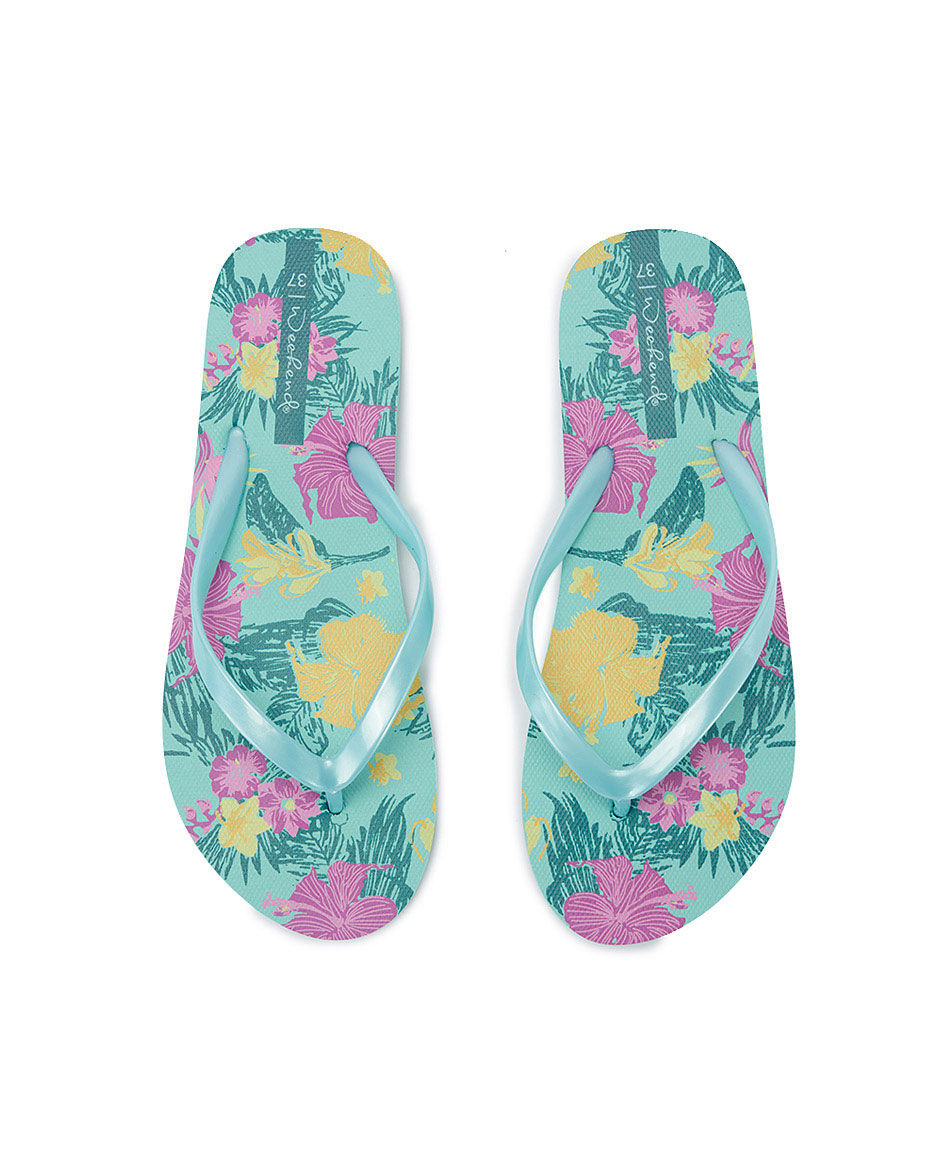 Hawaiana mujer floreada