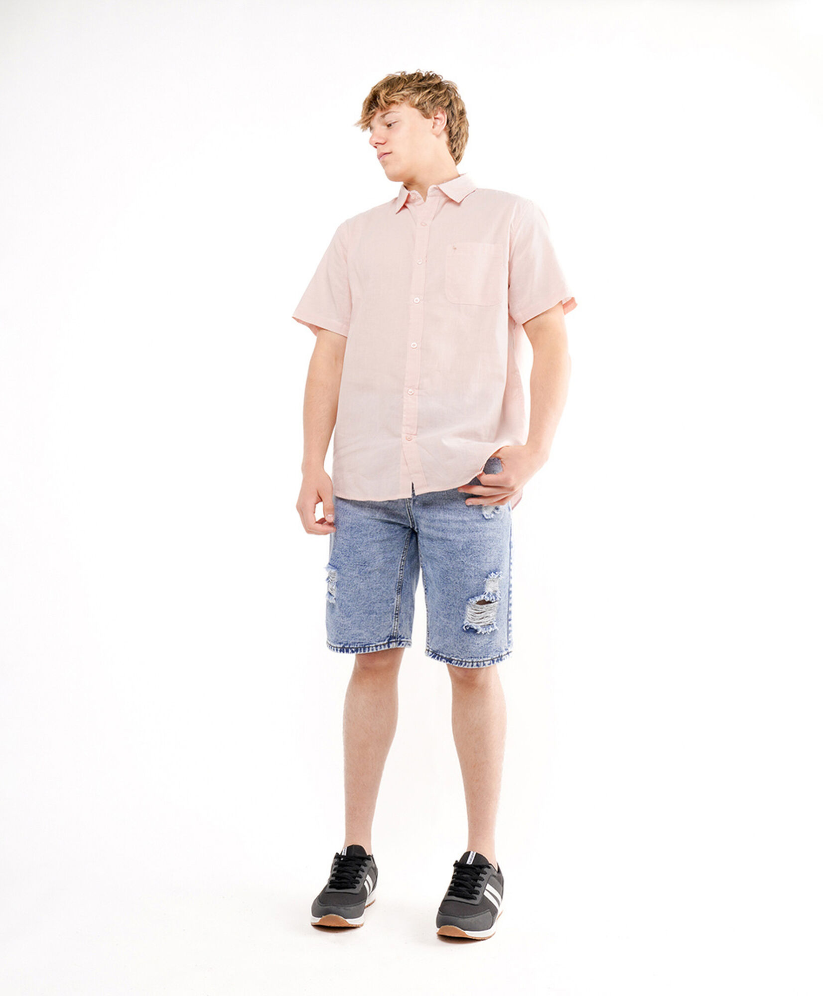 Camisa hombre lisa manga corta Camisa hombre lisa manga corta