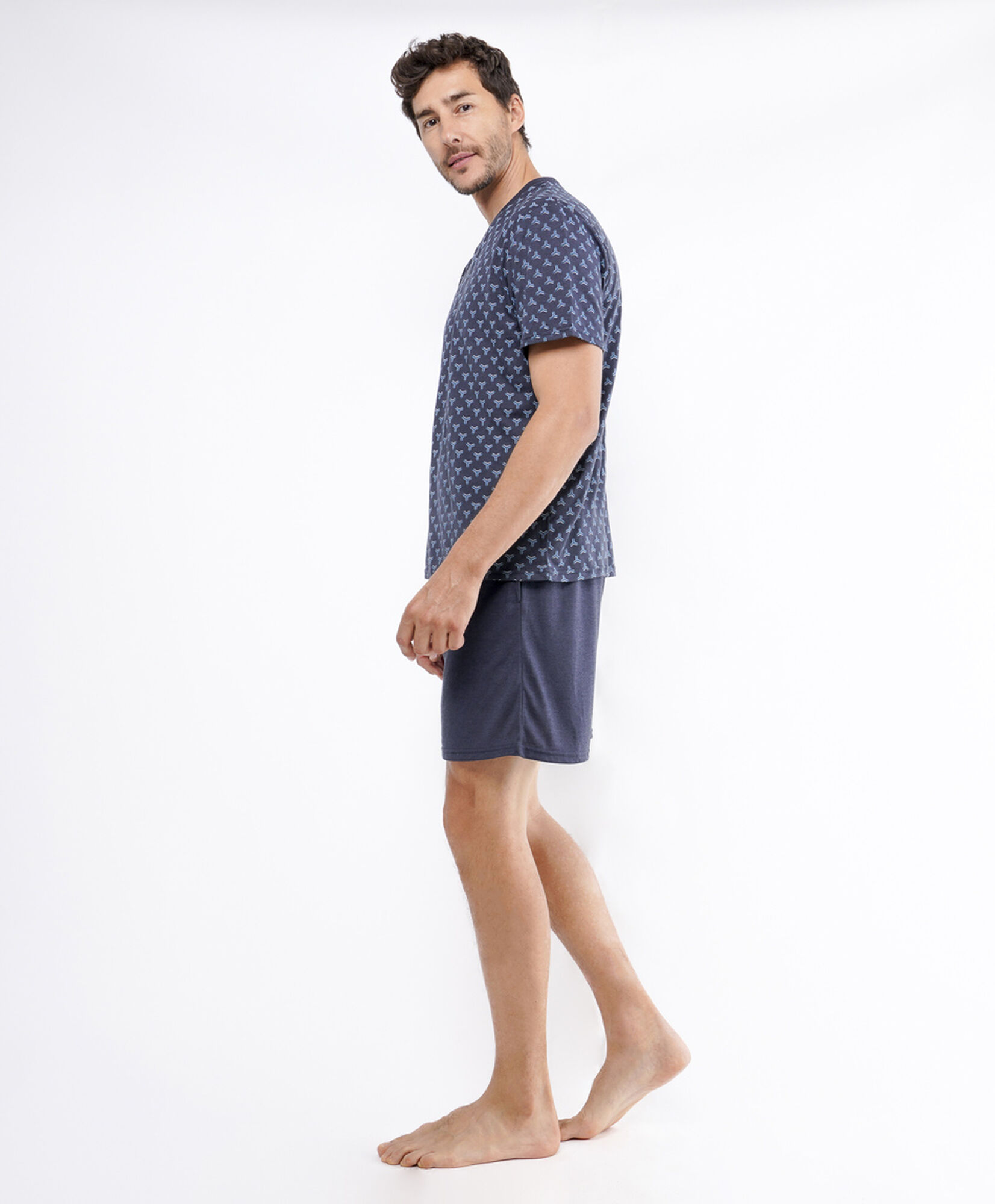 Pijama hombre cuello v Pijama hombre cuello v