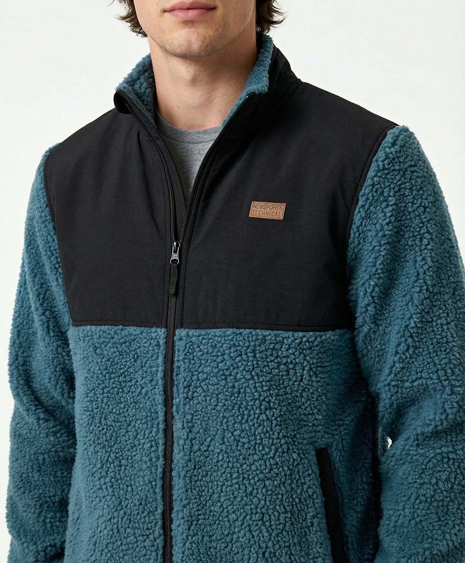 Chaqueta deportiva hombre bicolor