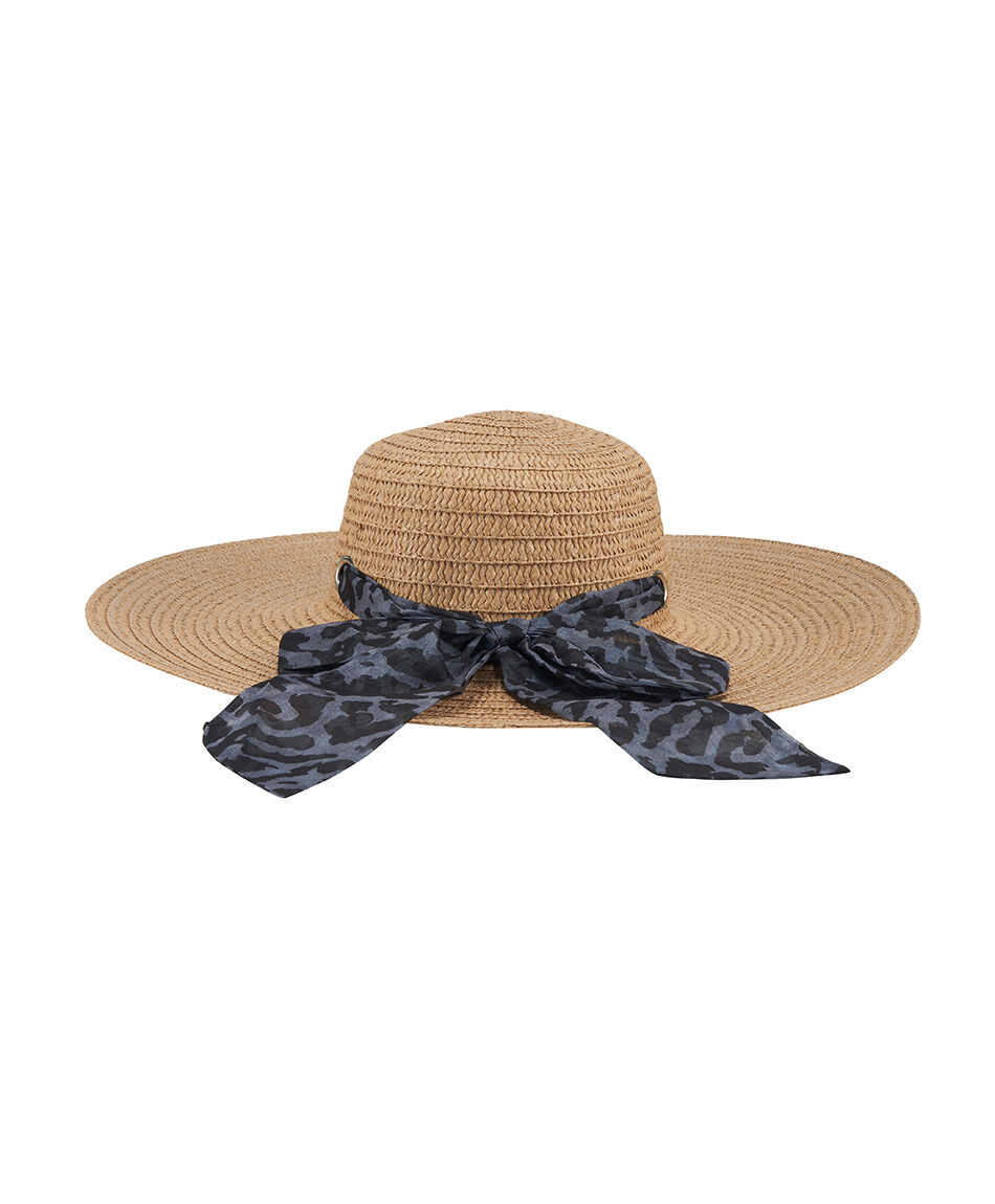 Sombrero mujer cinta animal print