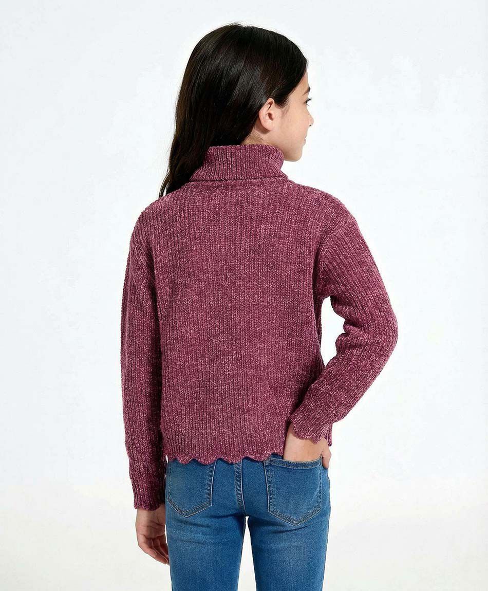 Sweater ni&ntilde;a beatle texturizado