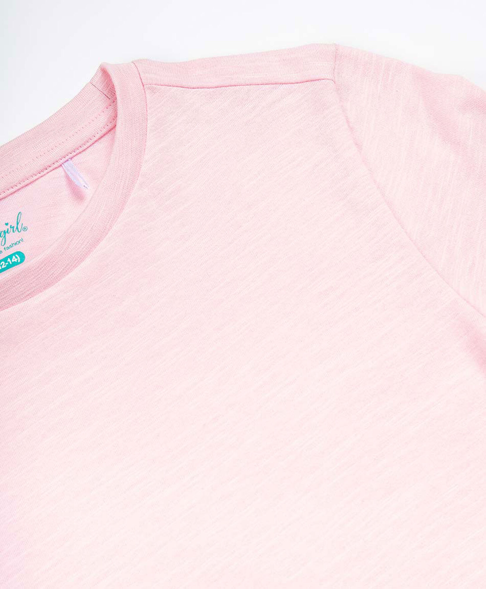Polera niña lisa rosada Polera niña lisa rosada