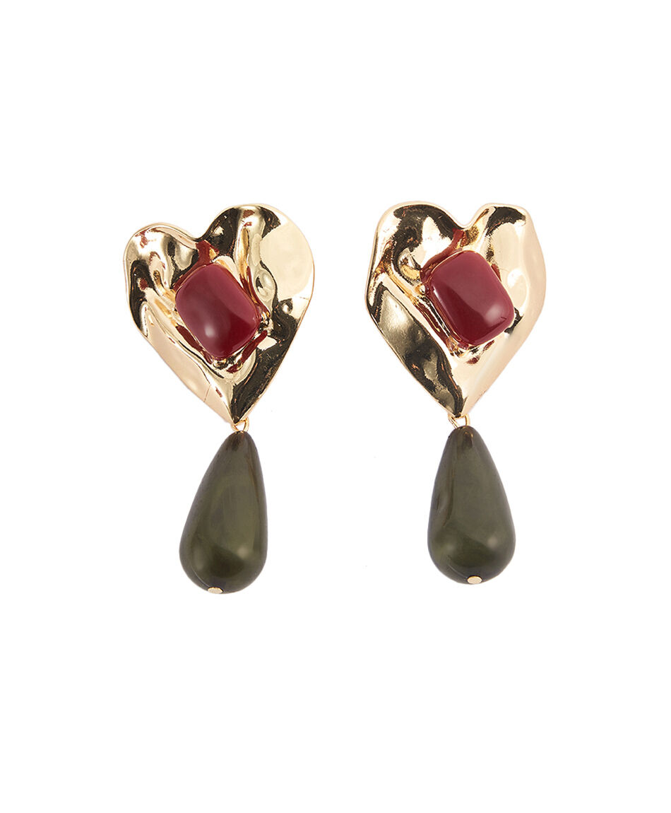 Aros mujer colgante green