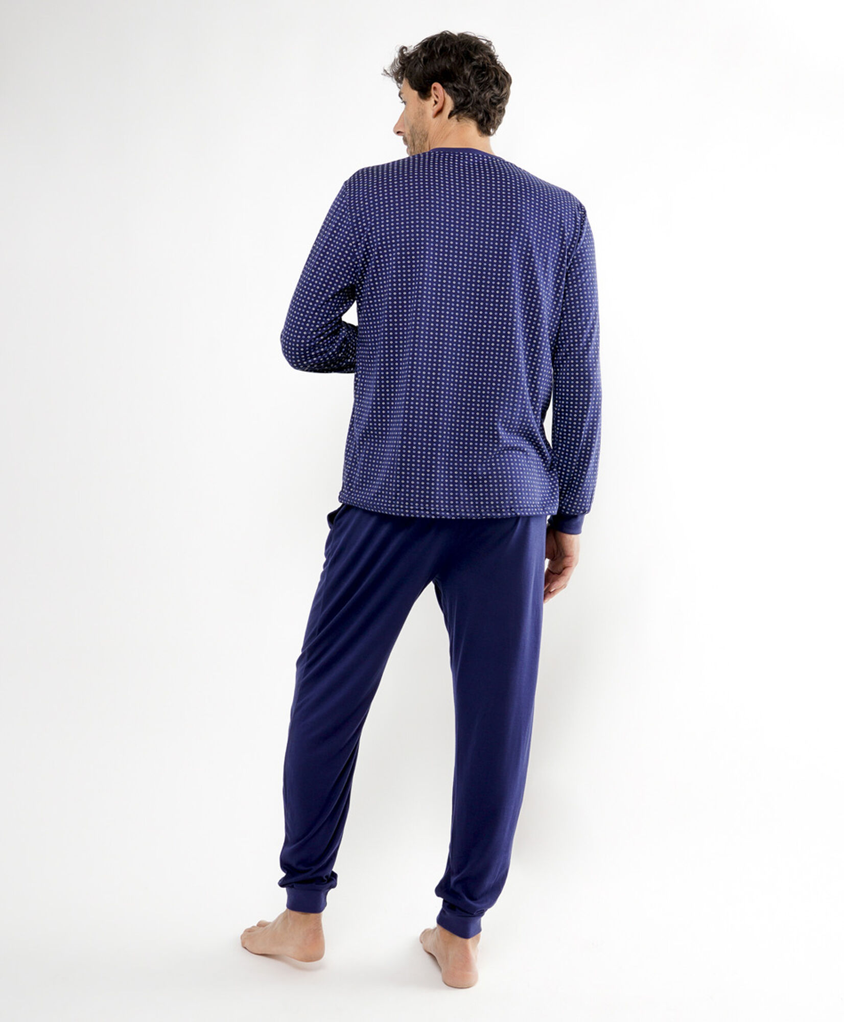 Pijama hombre puntos azul Pijama hombre puntos azul