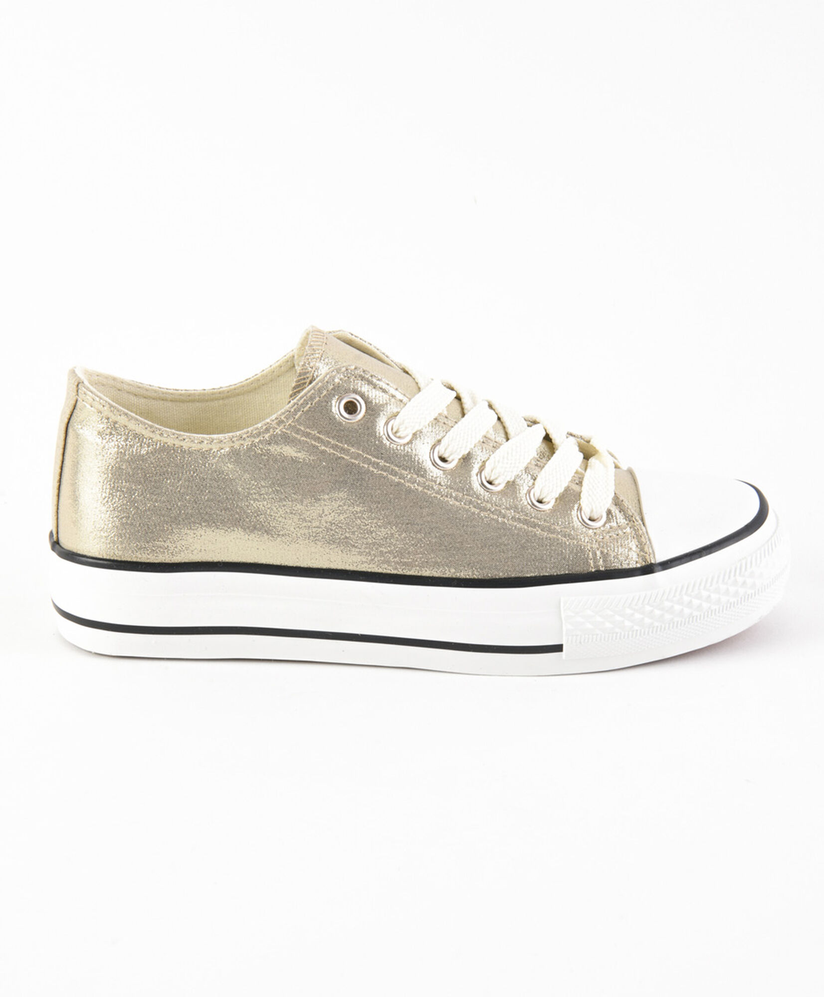 Zapatilla mujer brillante dorada Zapatilla mujer brillante dorada