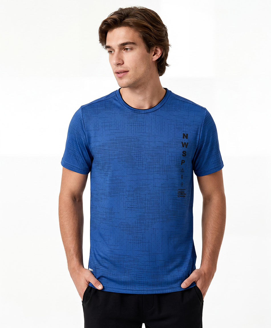 Polera deportiva hombre estilo mix