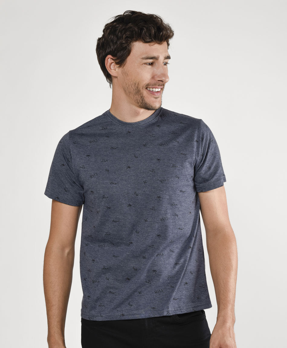 Polera manga corta cuello redondo