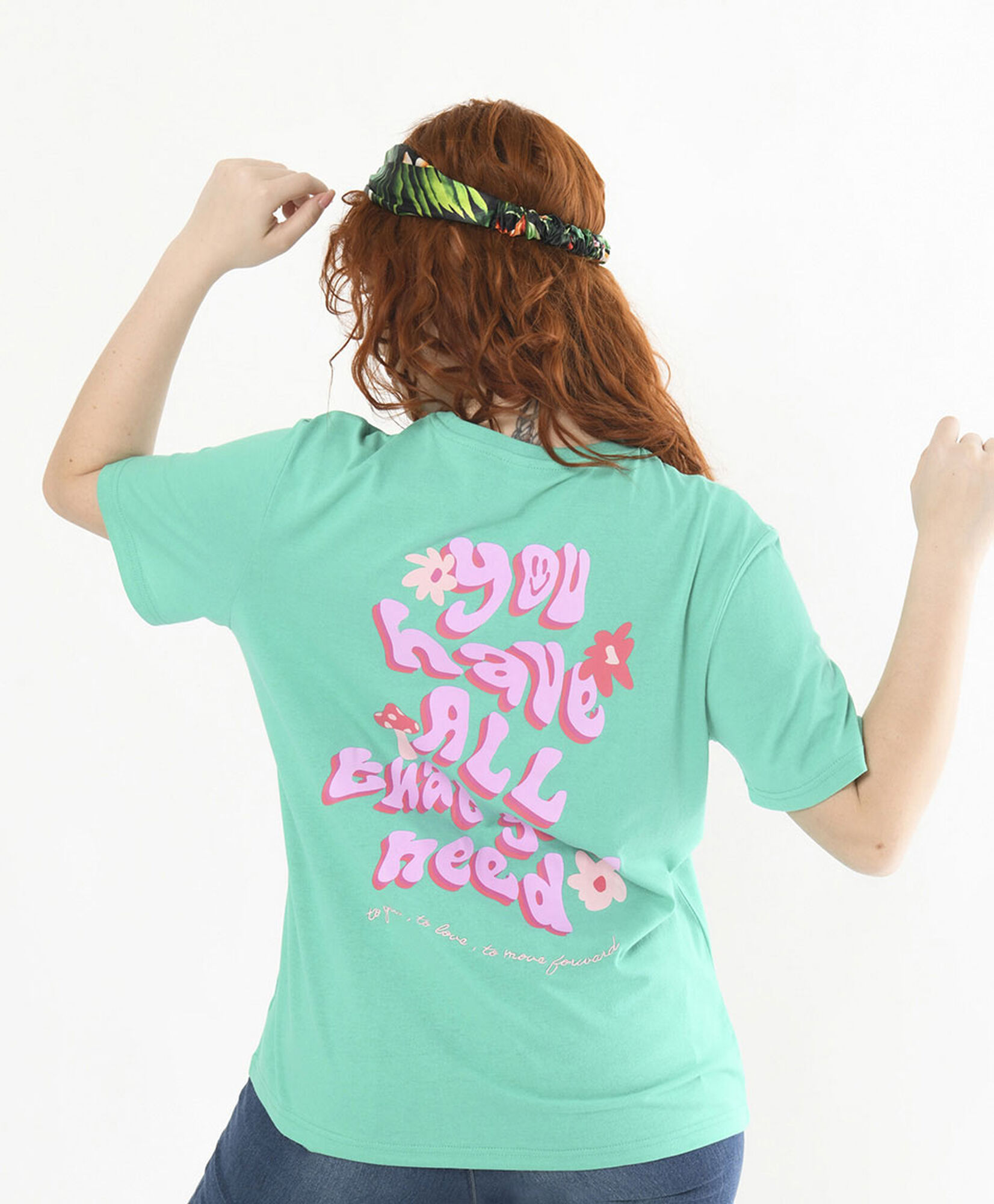 Polera mujer espalda estampada Polera mujer espalda estampada