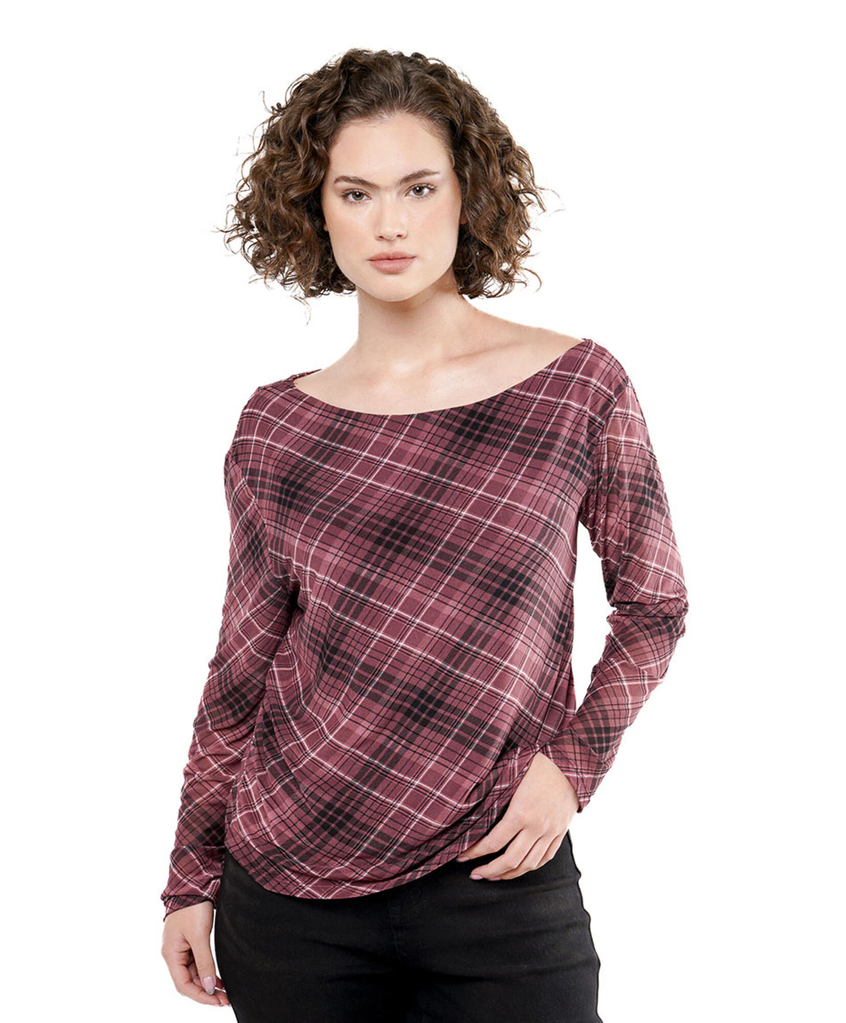 Polera mujer líneas diagonales Polera mujer líneas diagonales