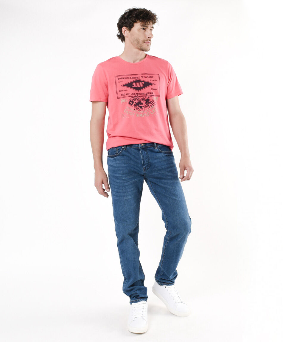 Jeans hombre azul super skinny fit