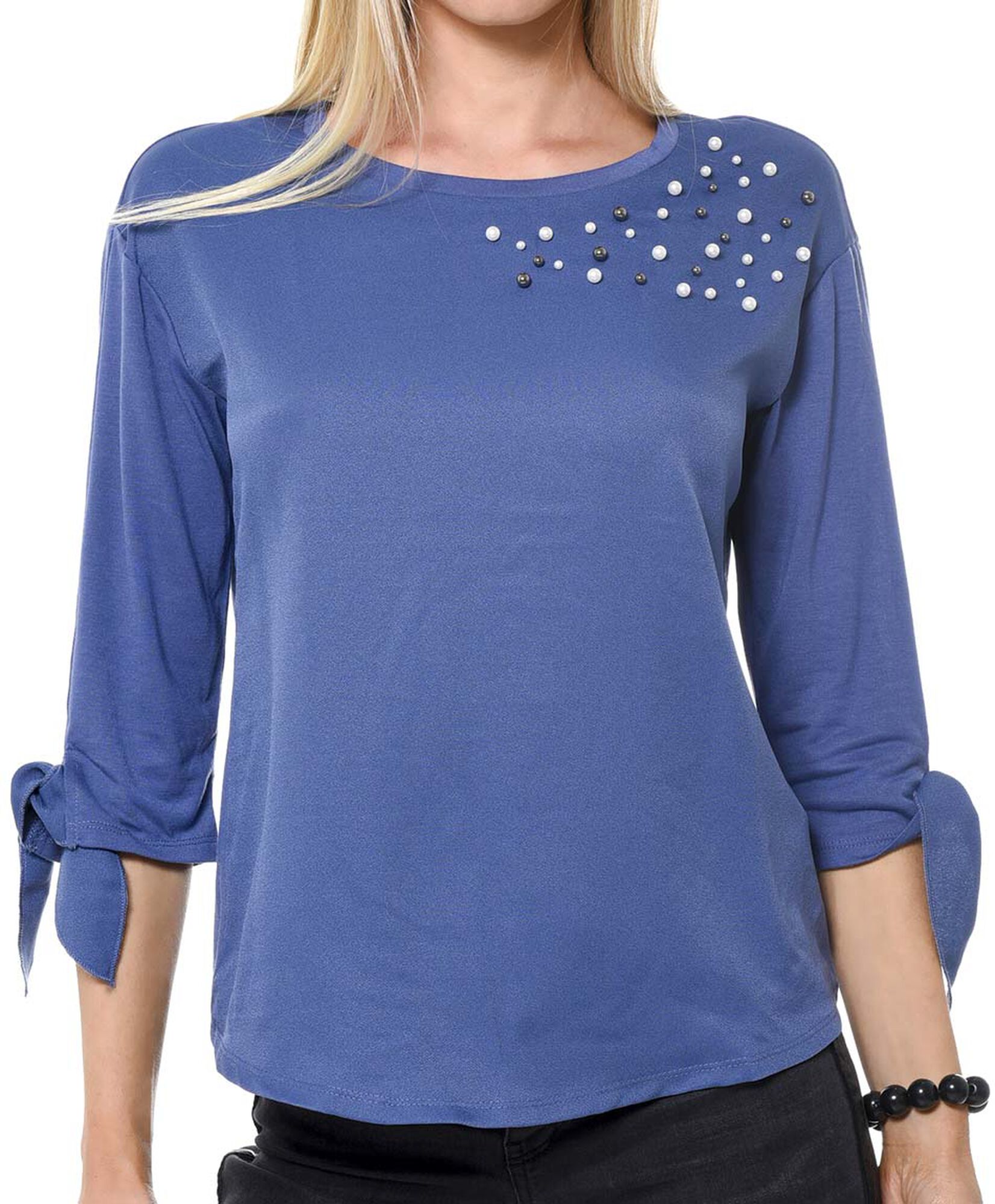 Blusa mixta perlitas Blusa mixta perlitas