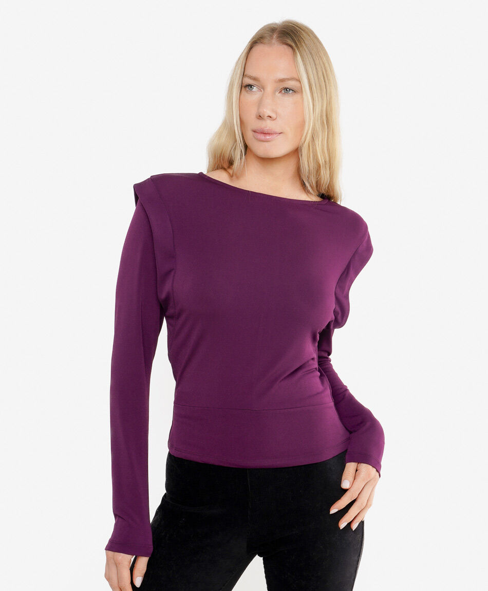 Polera mujer detalle hombros