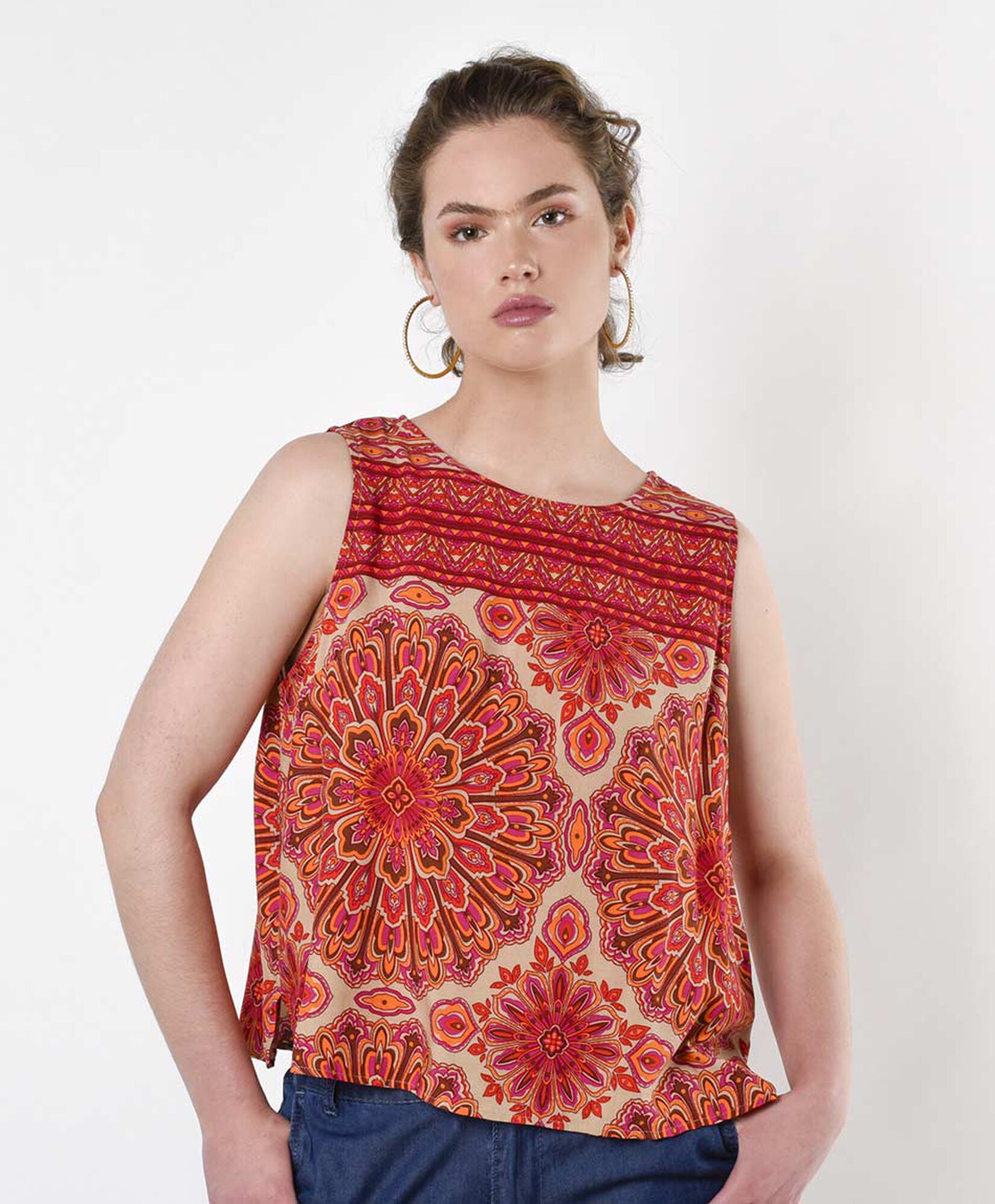 Blusa mujer estampado mandalas Blusa mujer estampado mandalas
