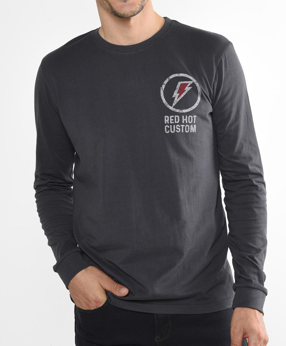 Polera manga larga cuello redondo