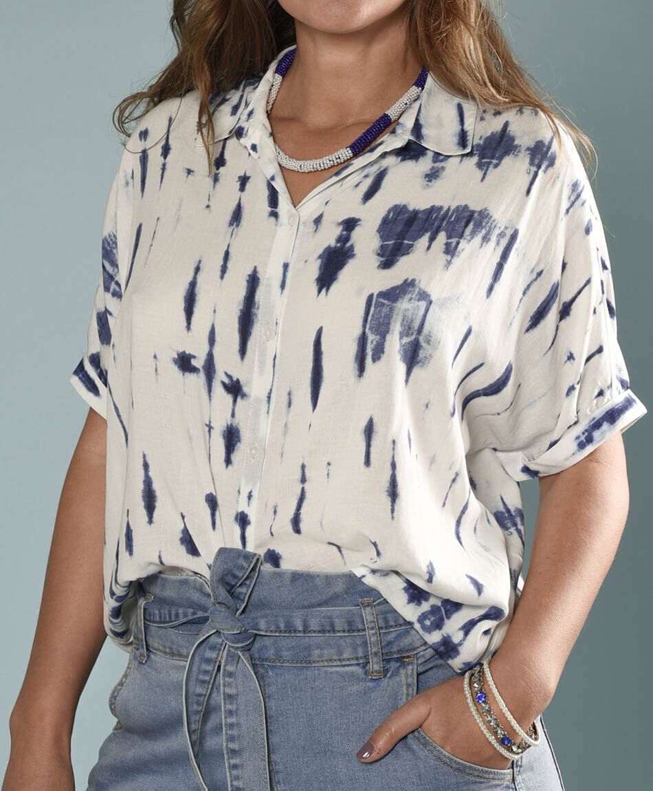Blusa lino tie dye