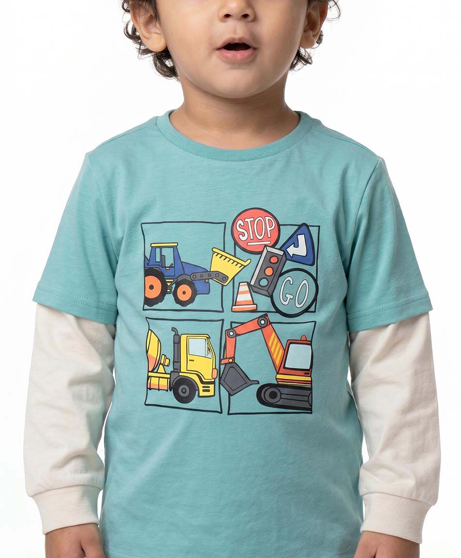 Polera beb&eacute; manga larga construcci&oacute;n