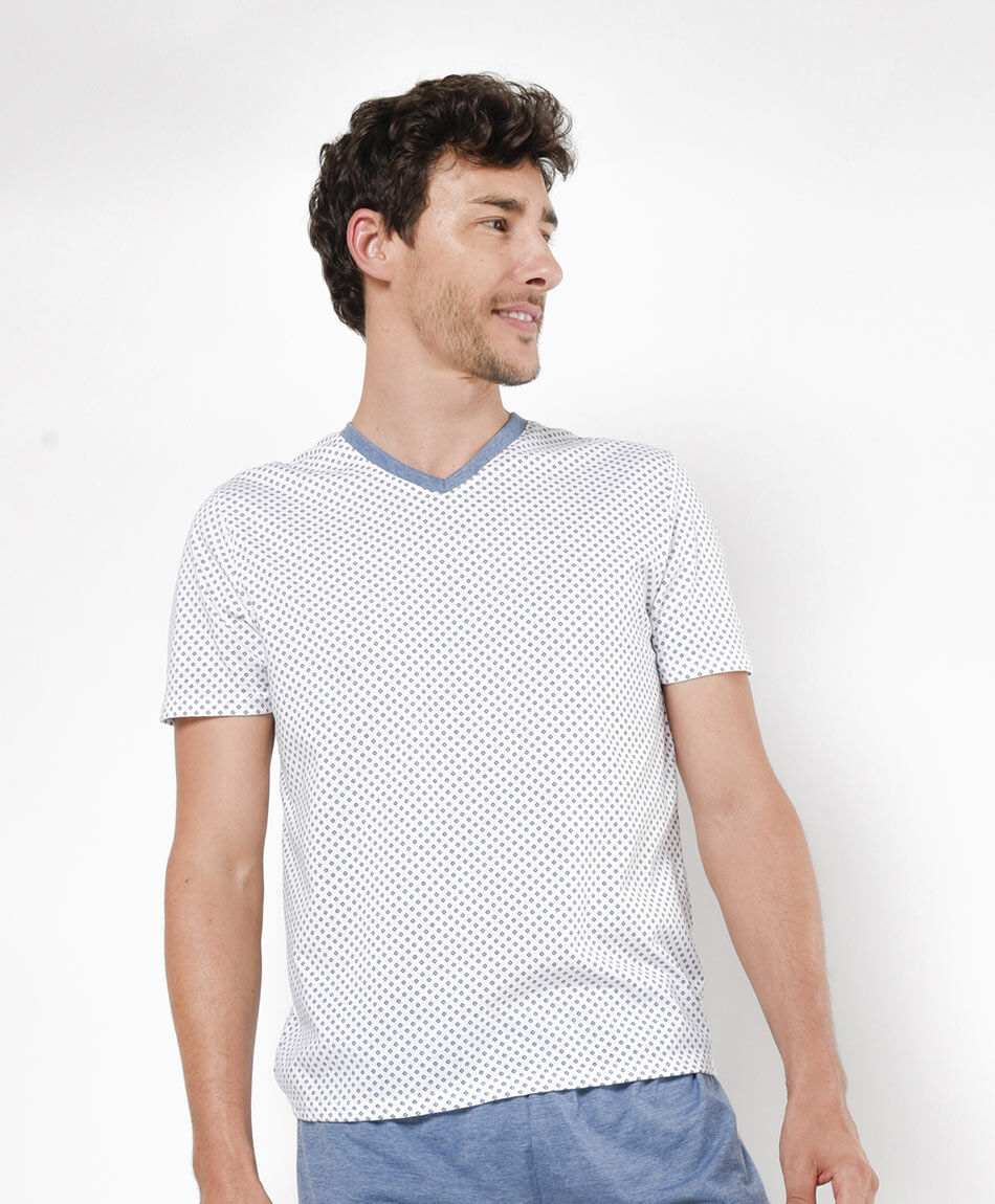 Pijama hombre rombos 2 piezas