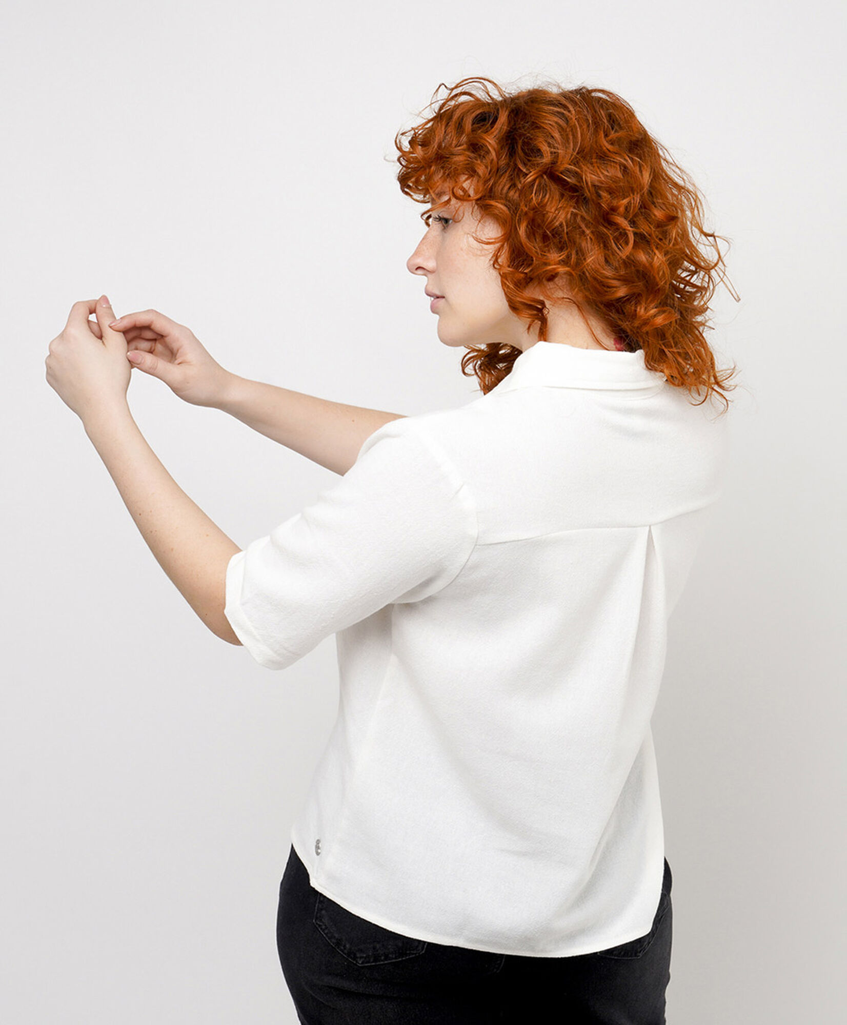 Blusa mujer lisa blanca Blusa mujer lisa blanca