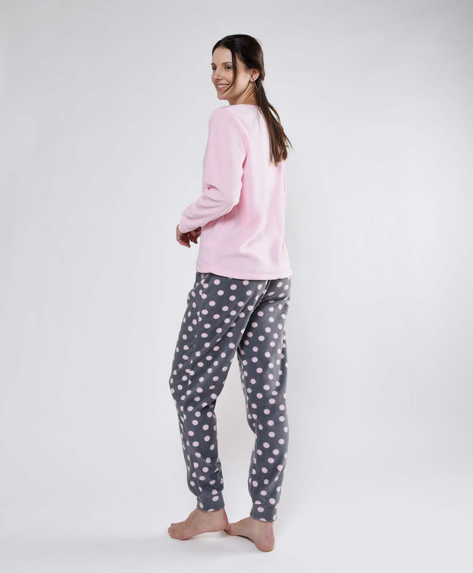 Pijama mujer polar puntos 2 piezas Pijama mujer polar puntos 2 piezas