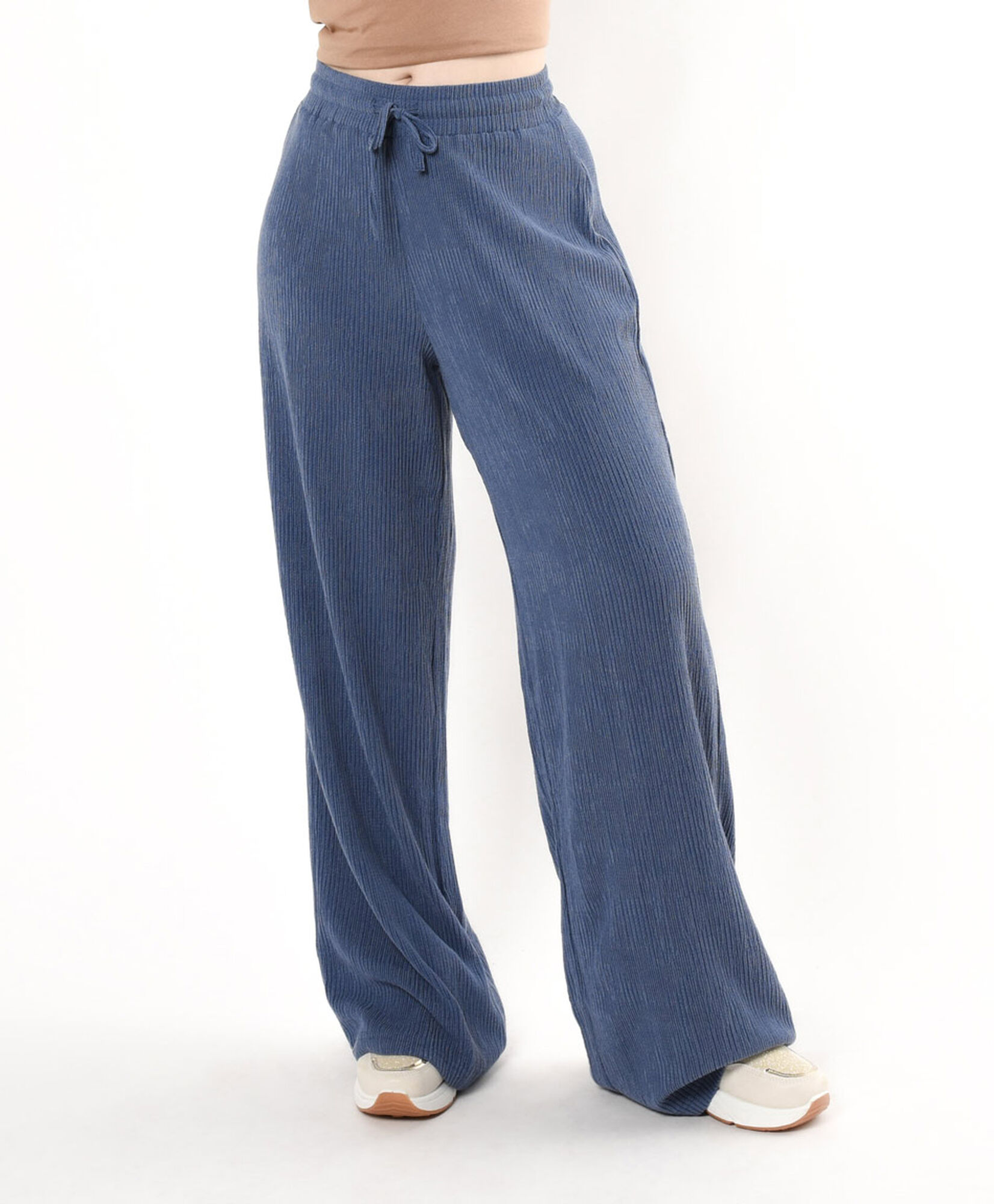 Pantalón mujer acanalado comfy wide Pantalón mujer acanalado comfy wide
