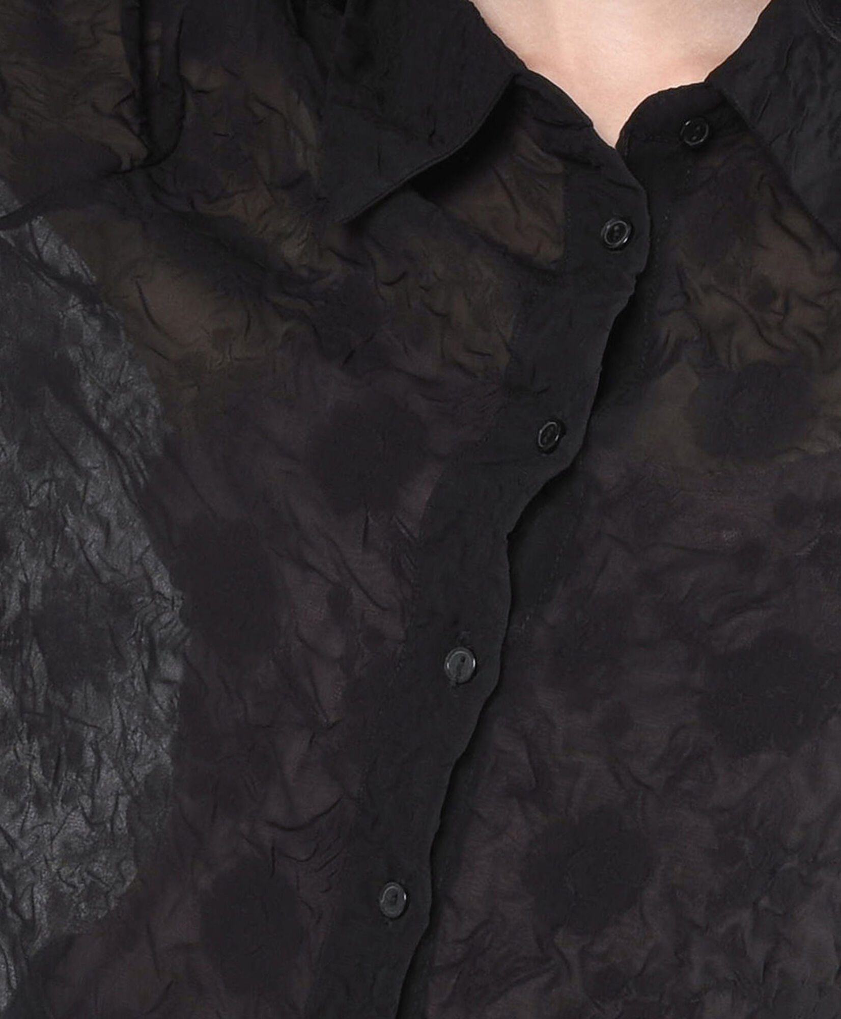 Blusa mujer negra transparencia Blusa mujer negra transparencia