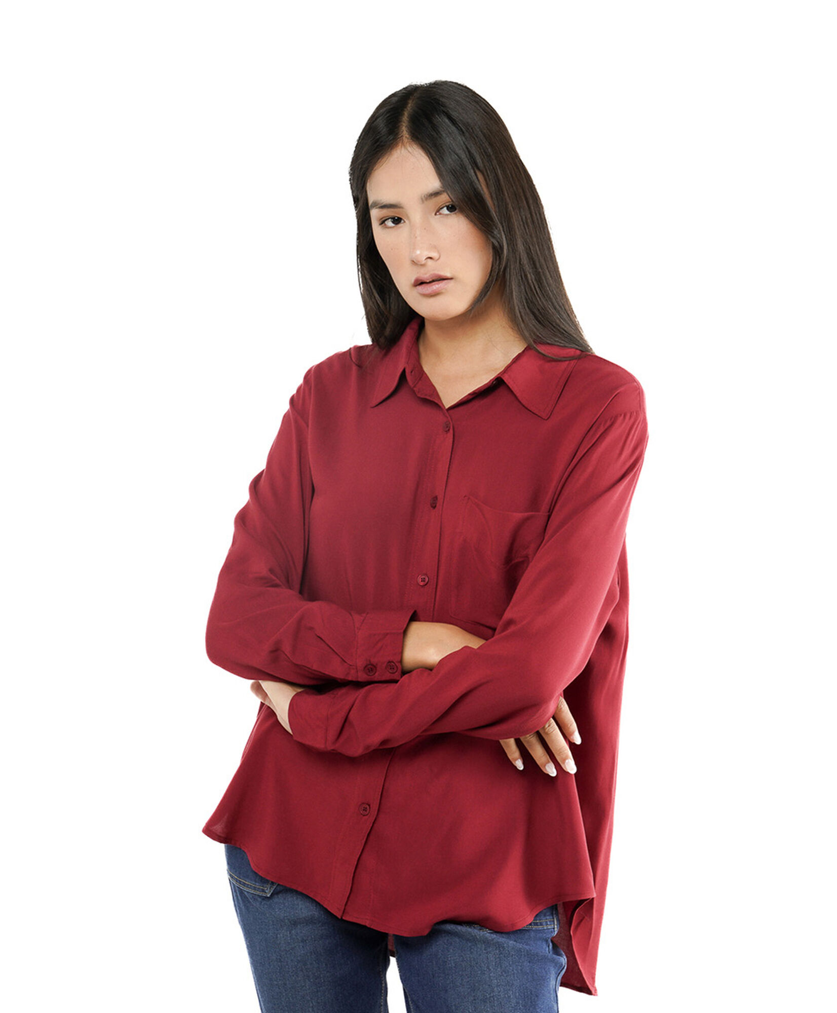 Blusa mujer camisera roja Blusa mujer camisera roja