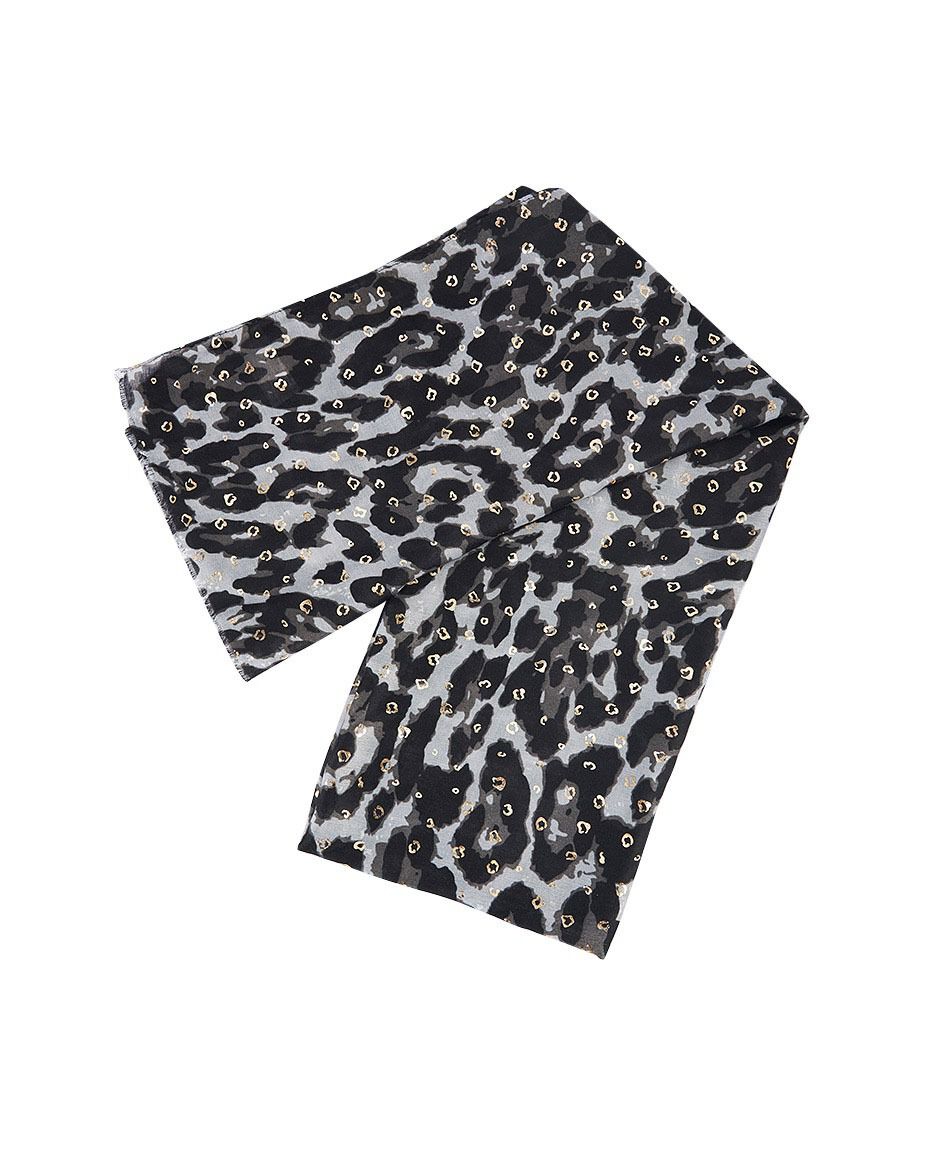 Pa&ntilde;uelo mujer animal print brillos