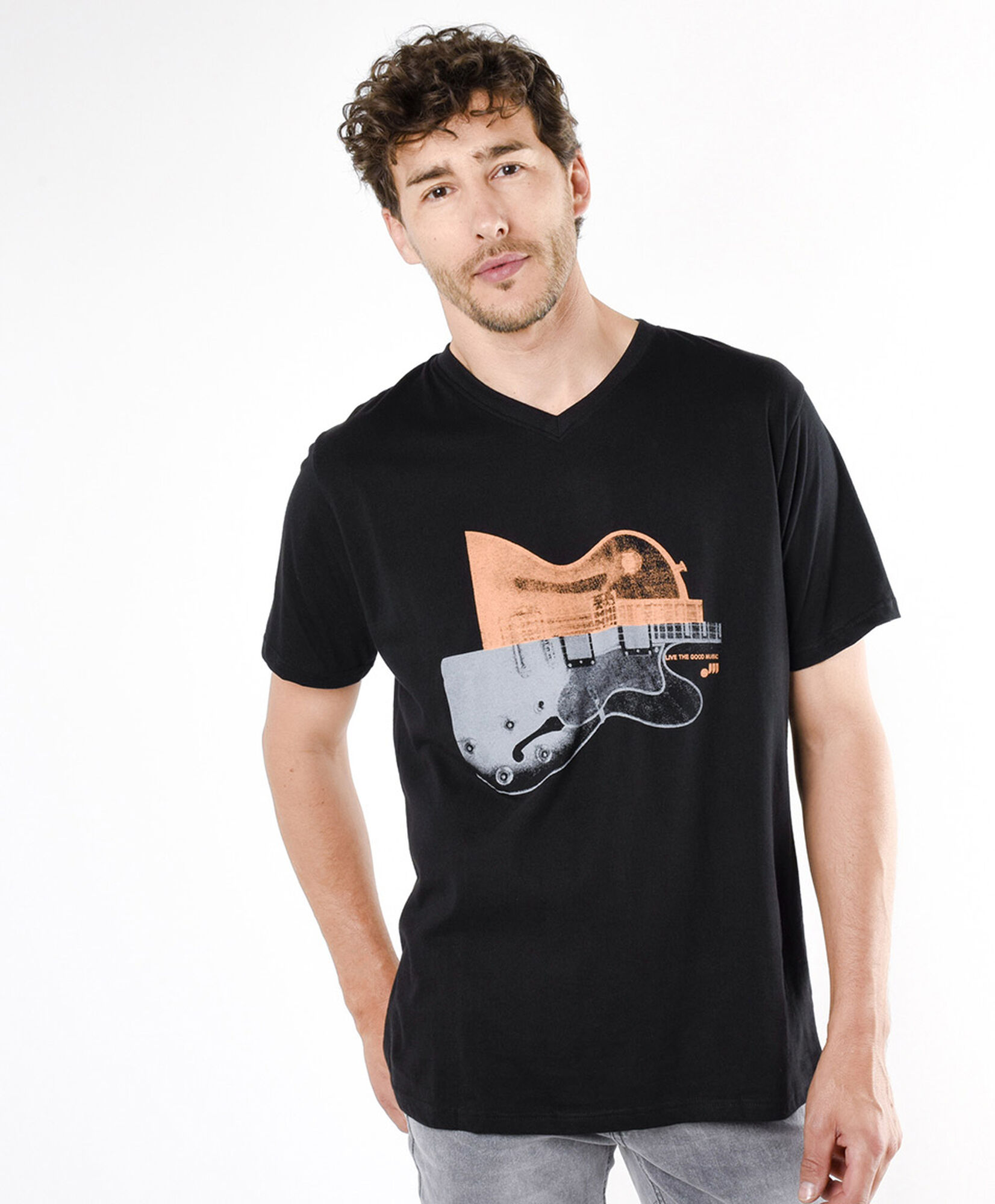 Polera hombre guitarra Polera hombre guitarra