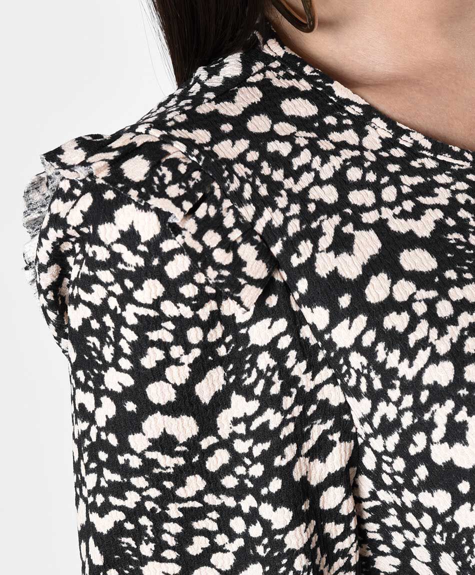 Polera mujer lazo en cuello