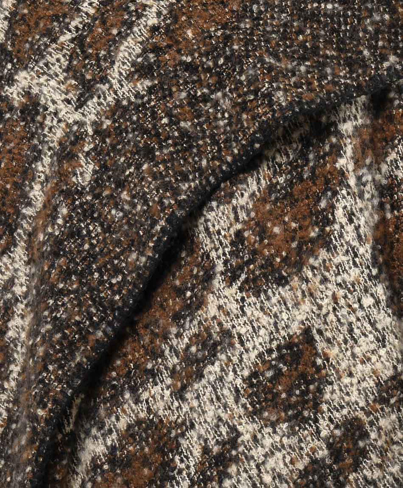 Poncho mujer print café Poncho mujer print café