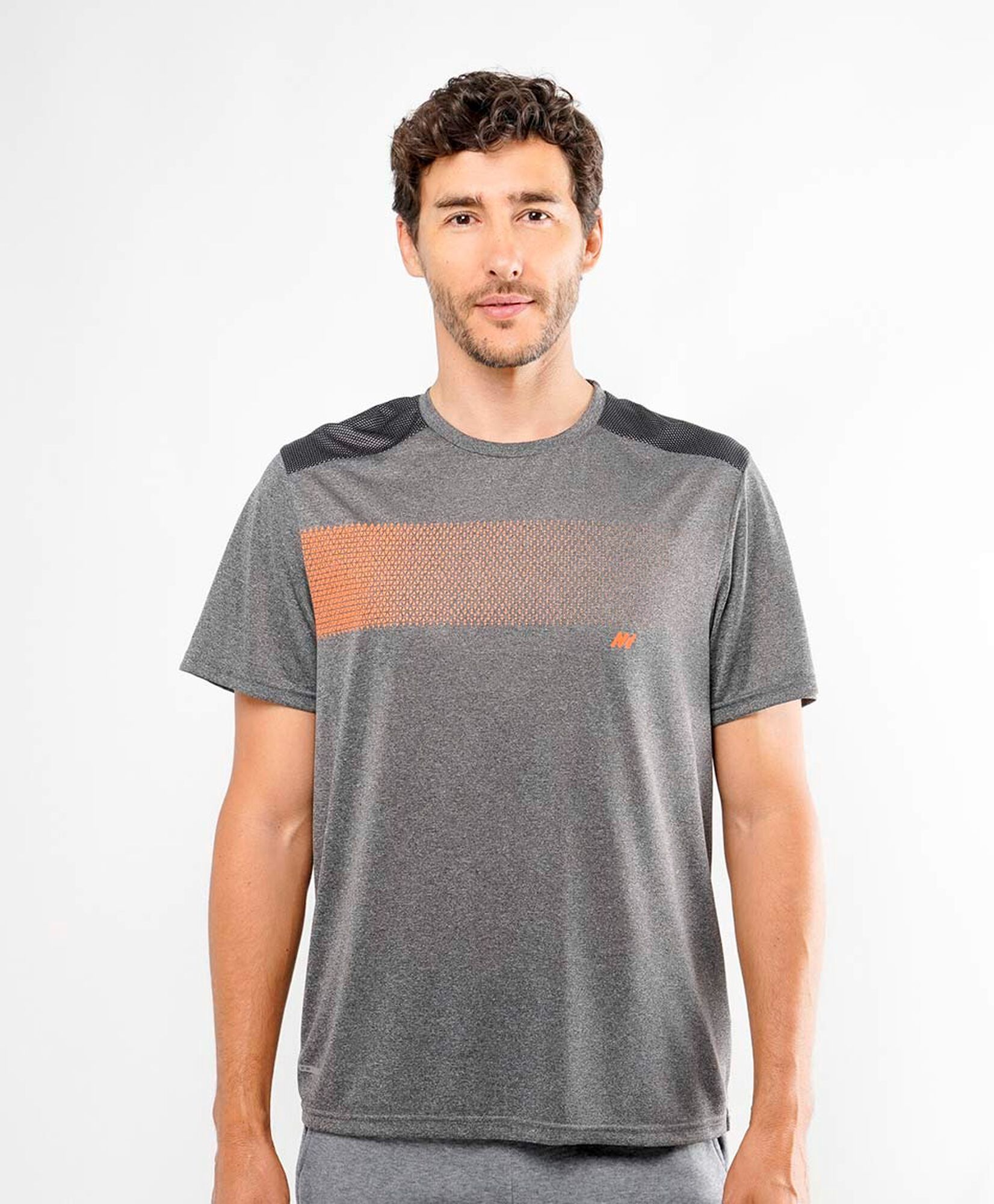 Polera deportiva hombre melange Polera deportiva hombre melange